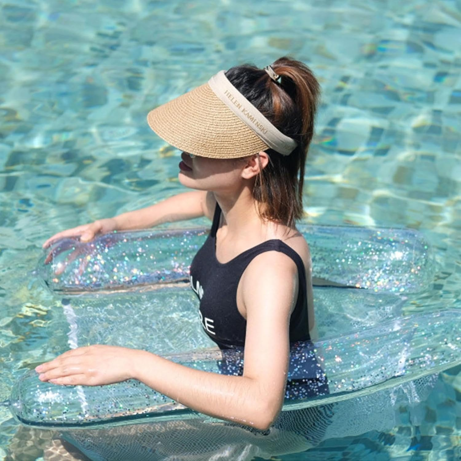 Pool Hammock - Inflatable Swimming Bed, Swimming Pool Lounger, Inflatable Pool Toy for Swimming Pools, Beaches, Lakes and Holidays image number 2