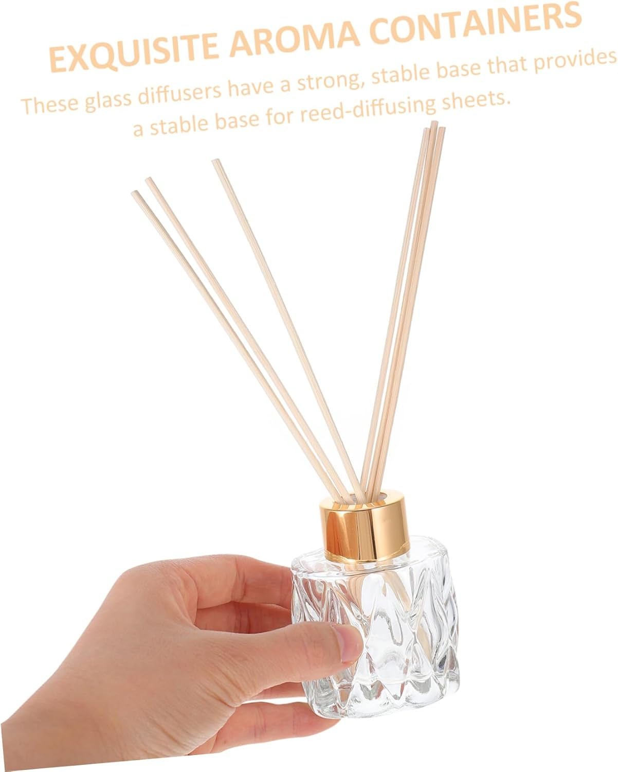 Glass Aromatherapy Bottles Empty Diffuser Bottles for Oil Decorative Fragrance for Home image number 4