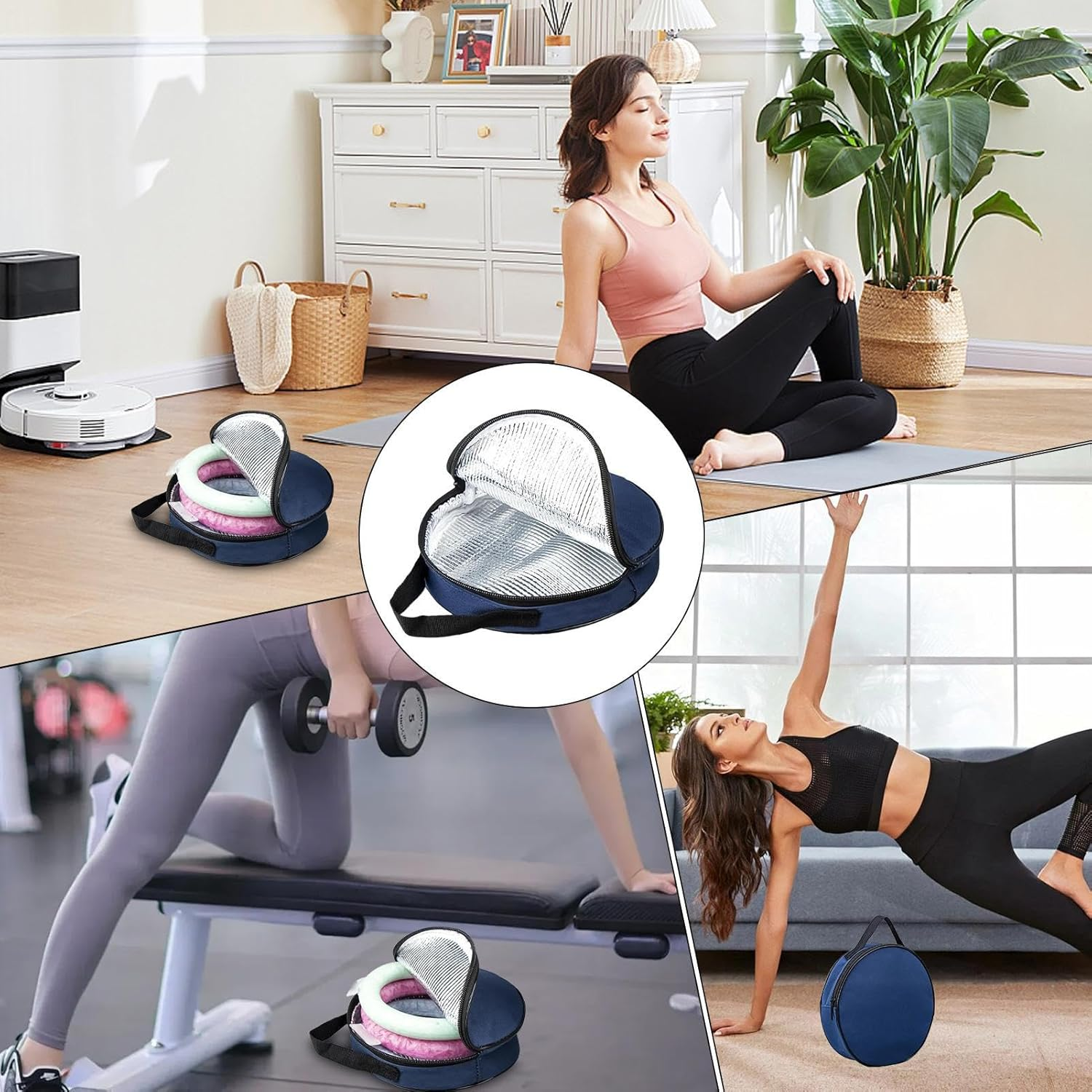 Neck Cooling Band Case, Travel Pouch for Cooling Neck Device, Waterproof Neck Cooler Bag, Ice Cooler Tube for Cycling for Camping, Running, Backpacking, Hiking, Outdoor Activities, Cycling image number 6