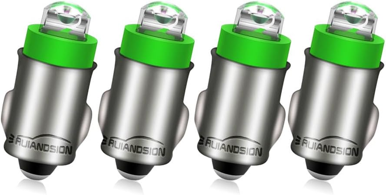 Ruiandsion BA7S Dashboard Light LED Bulbs 12V Green Instrument LED Light ED Interior Bulb Dashboard Indicator Panel Light, Non-Polarity (Pack of 4) image number 7