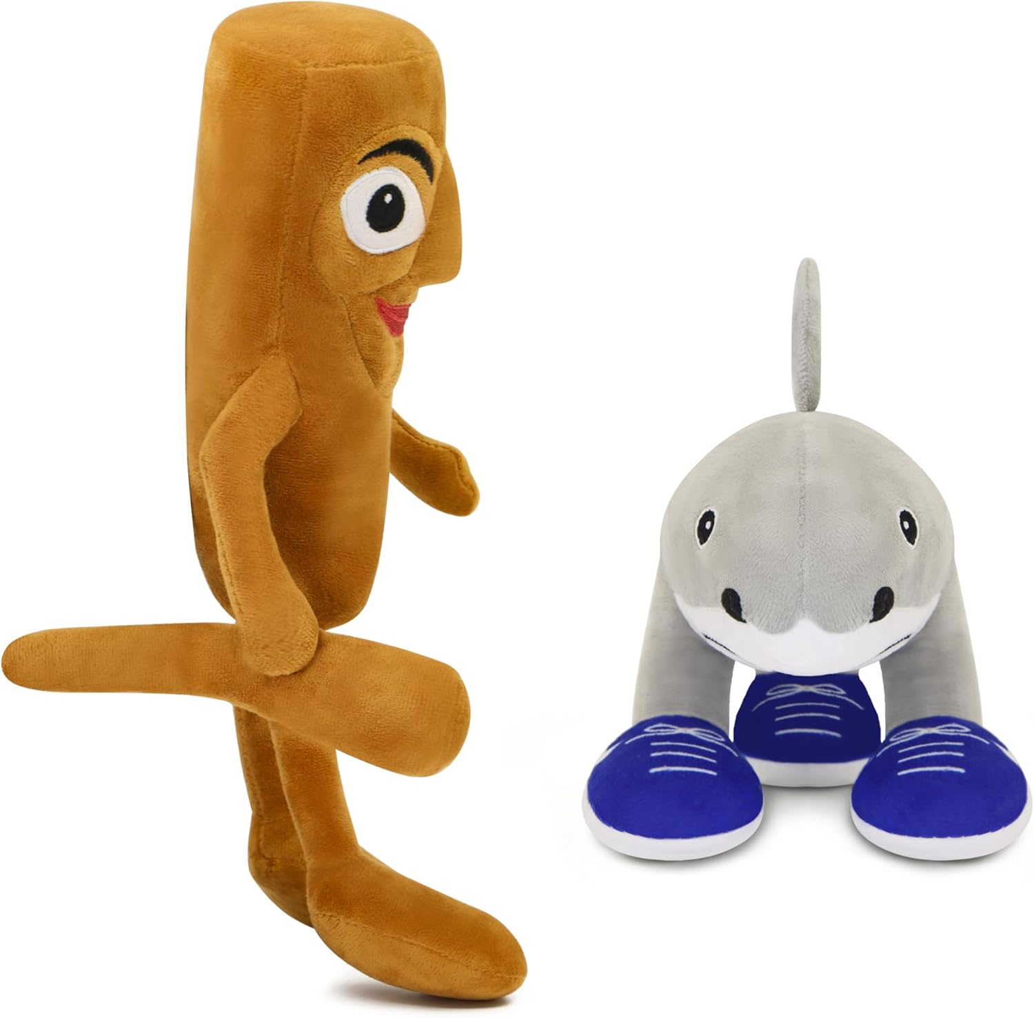 FAFVBING 2025 Italian Brainrot Plush &ndash; 12" Tralalero Tralala Sahur Animal Soft Pillow Toy &ndash; Funny Tung Tung Tung Meme-Inspired Collectible for Fans (Tung Tung Tung and Tralalero Tralala) - Tung Tung Tung And Tralalero Tralala image number 4