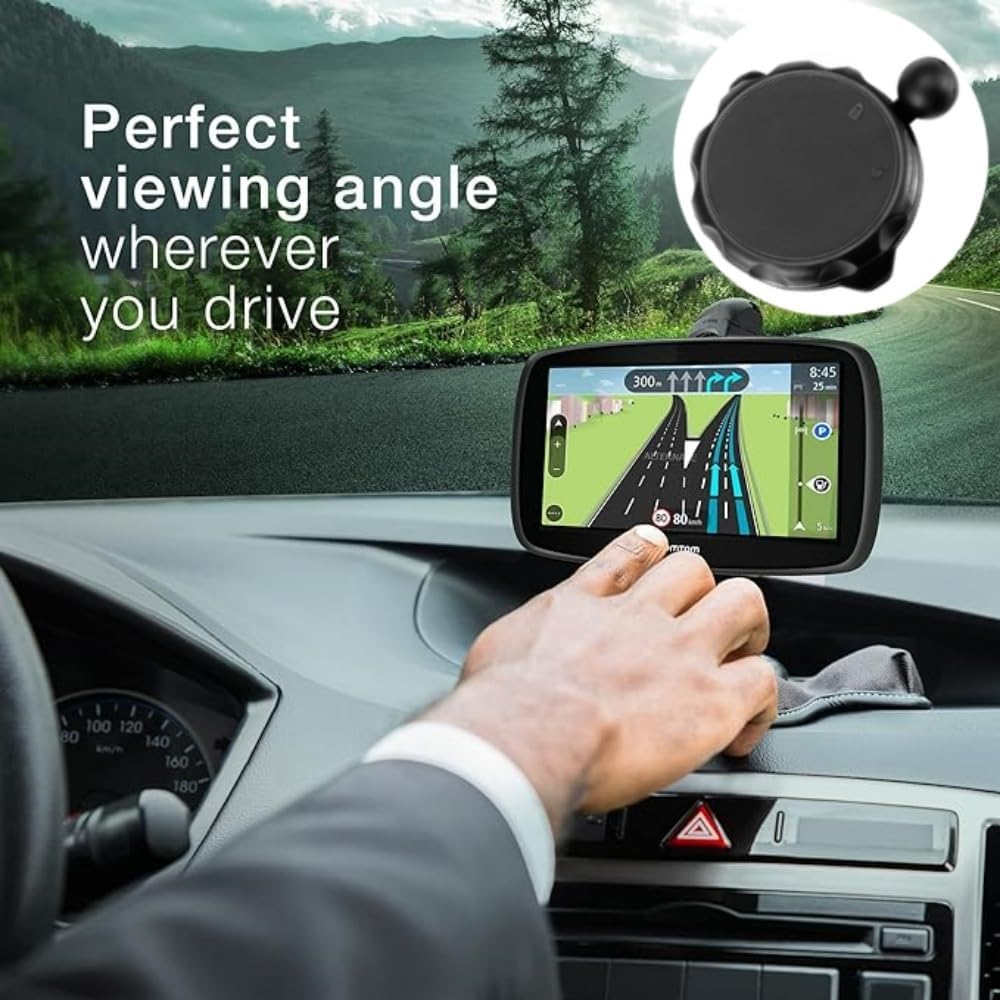 Car Suction Cup Mount, Car Mount, GPS Sat Nav Holder Compatible with Tomtom Start 20 25 60 GO Live 800 825 via GPS Accessories Car Cradles image number 5