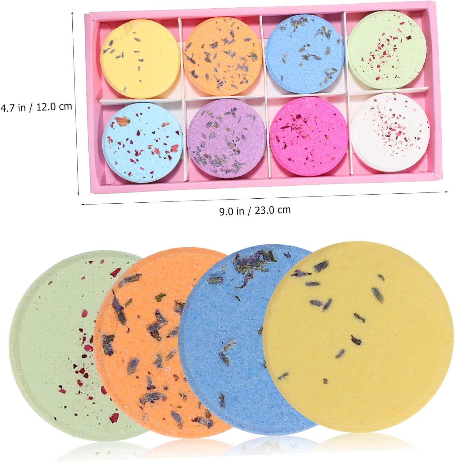 BELLIFFY 8Pcs Shower Steamers Essential Oils Relaxing Vapor Tablets Spa-Like Shower Natural Aromatherapy for Bath Care and Pampering image number 6