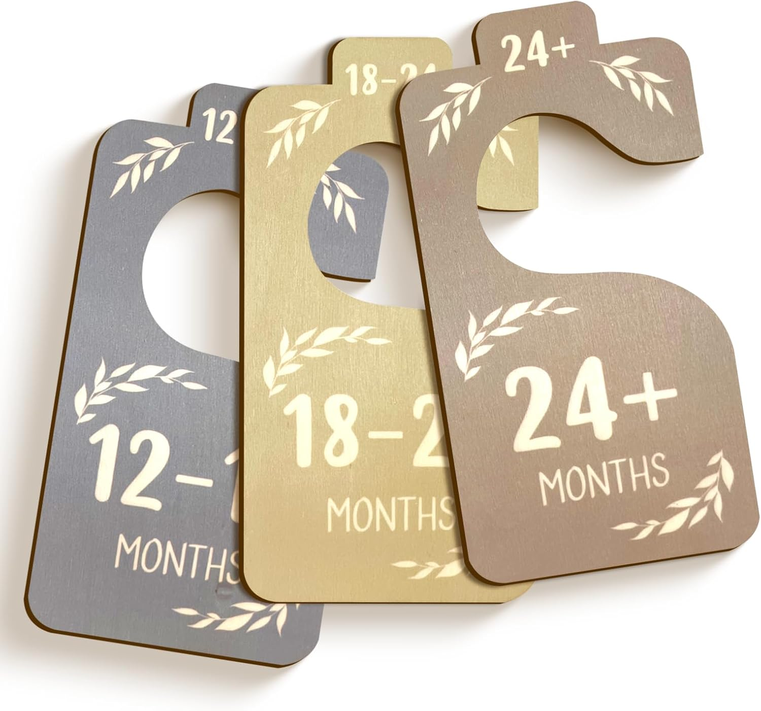 Hanger Dividers, 8 PCS Wooden Closet Dividers for Home Decor (19.1 X 9.1Cm/7.51 X 3.59In)