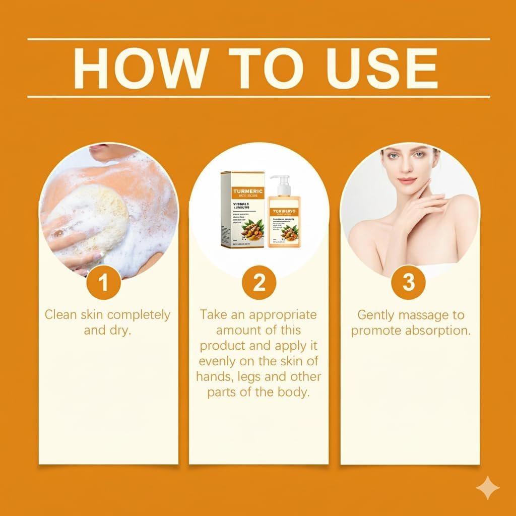 Vitamin C Turmeric Firming Brightening Cream, Turmeric Whipped Body Butter, Body Hydrator Serum, Skin Treatment Cream, Skin Firming and Tightening Lotion, Vitamin C Face Lotion Moisturizer (1PCS) - 4Pcs image number 5