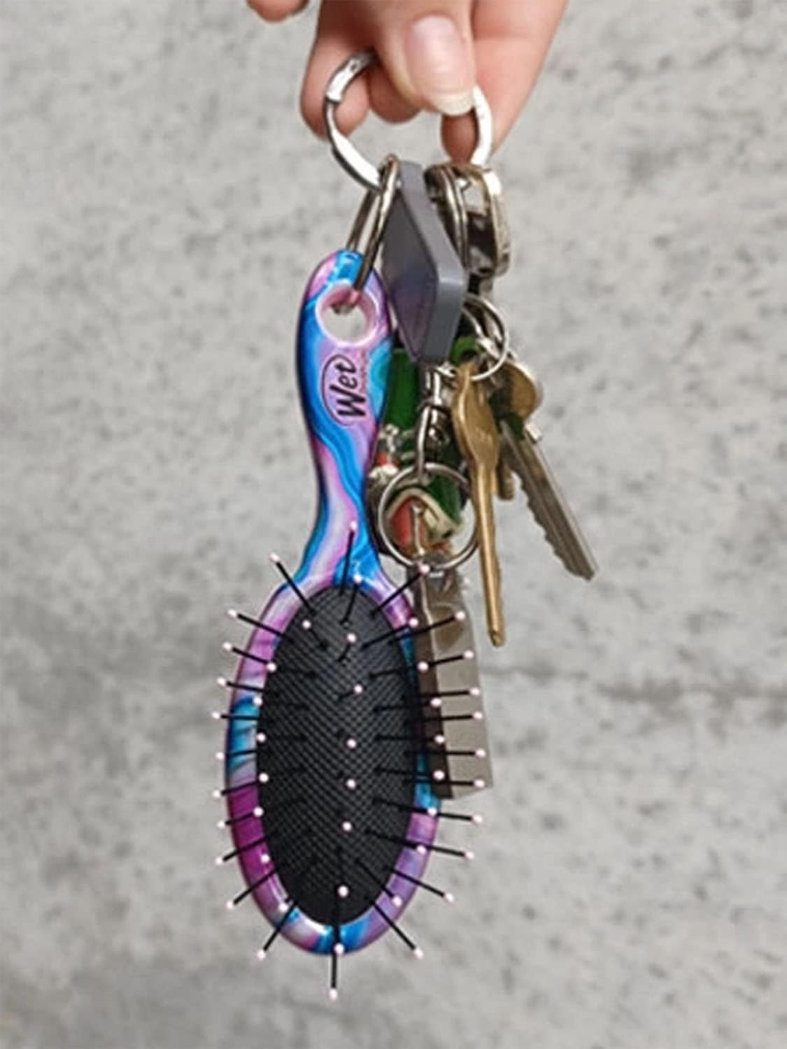 Wet Brush-Pro Keychain Hair Brush, Limited Edition Fantastic Voyage, 1 Count (Pack of 2), Galaxy Stone image number 5