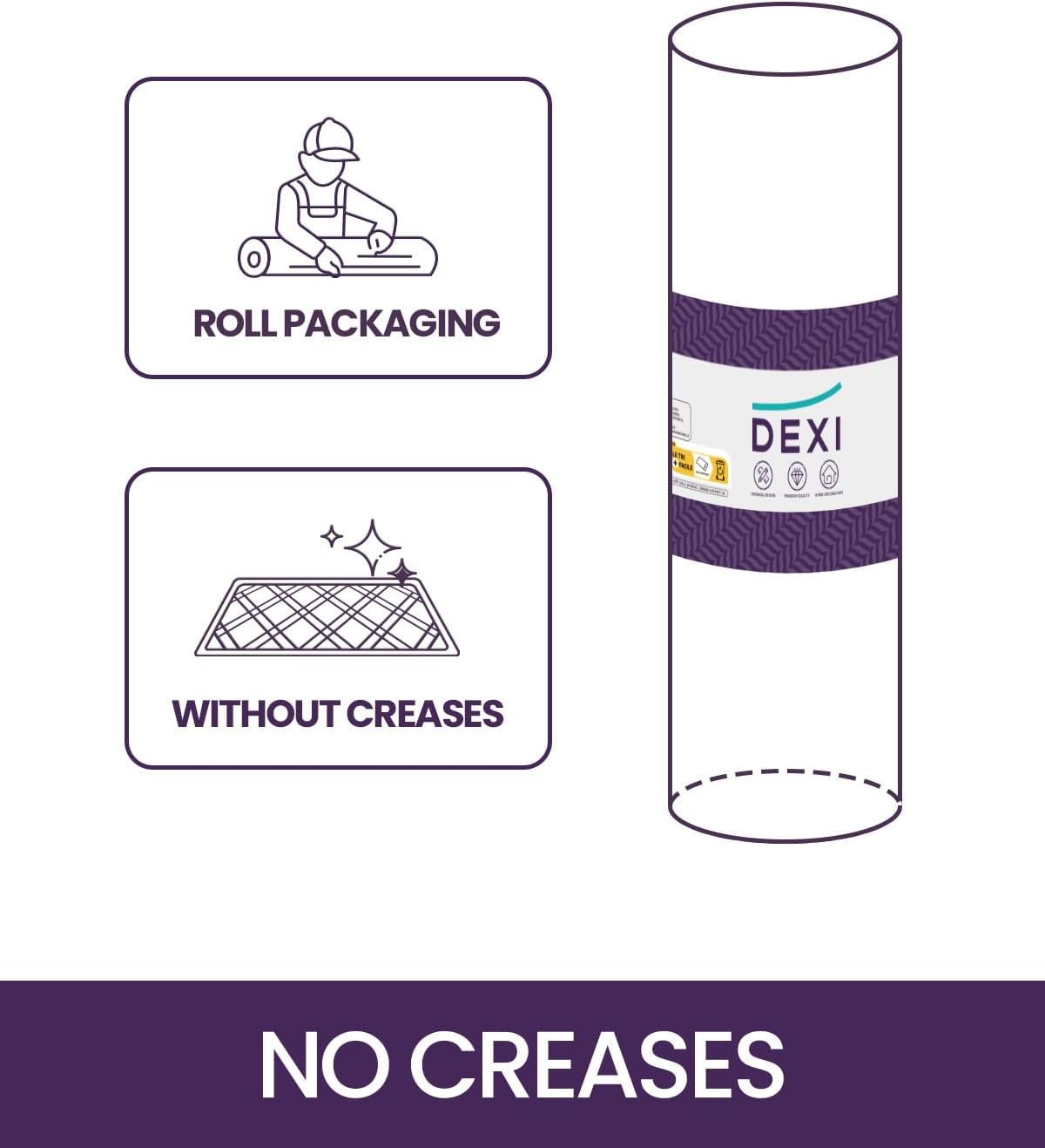 DEXI Door Mat Indoor Entrance, 44 X 76 Cm Ultra Non Slip Rubber Backed Dirt Trapper, Low Profile Thin Welcome Doormat, Absorbent Easy Clean Entry Mats for Entryway, Patio, Beige image number 2