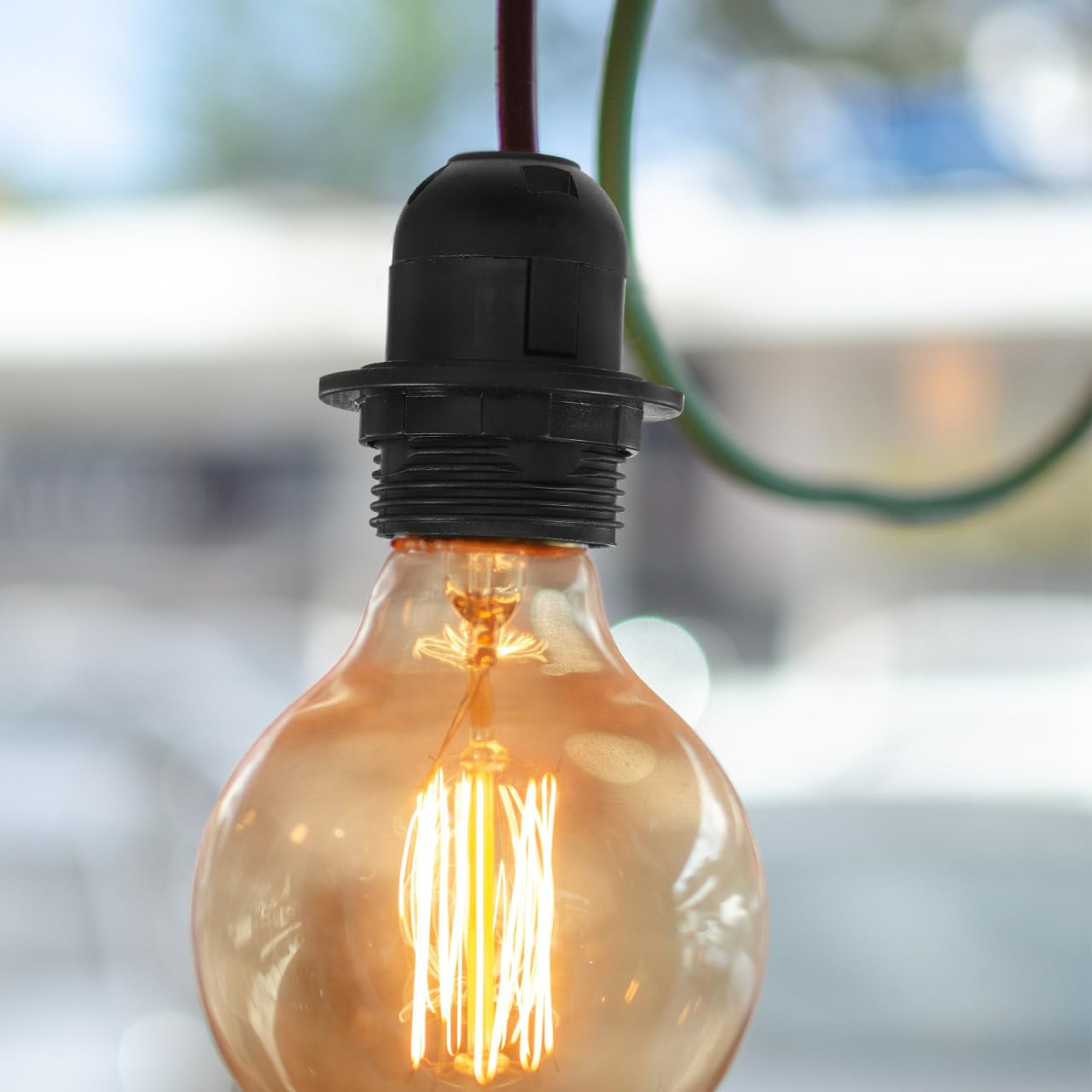 4Pcs Desk Lamp Holder Bulb Socket Light Fixture Parts Light Repair Bulb Holder E 27 Making Base Parts for Home DIY Kit image number 4