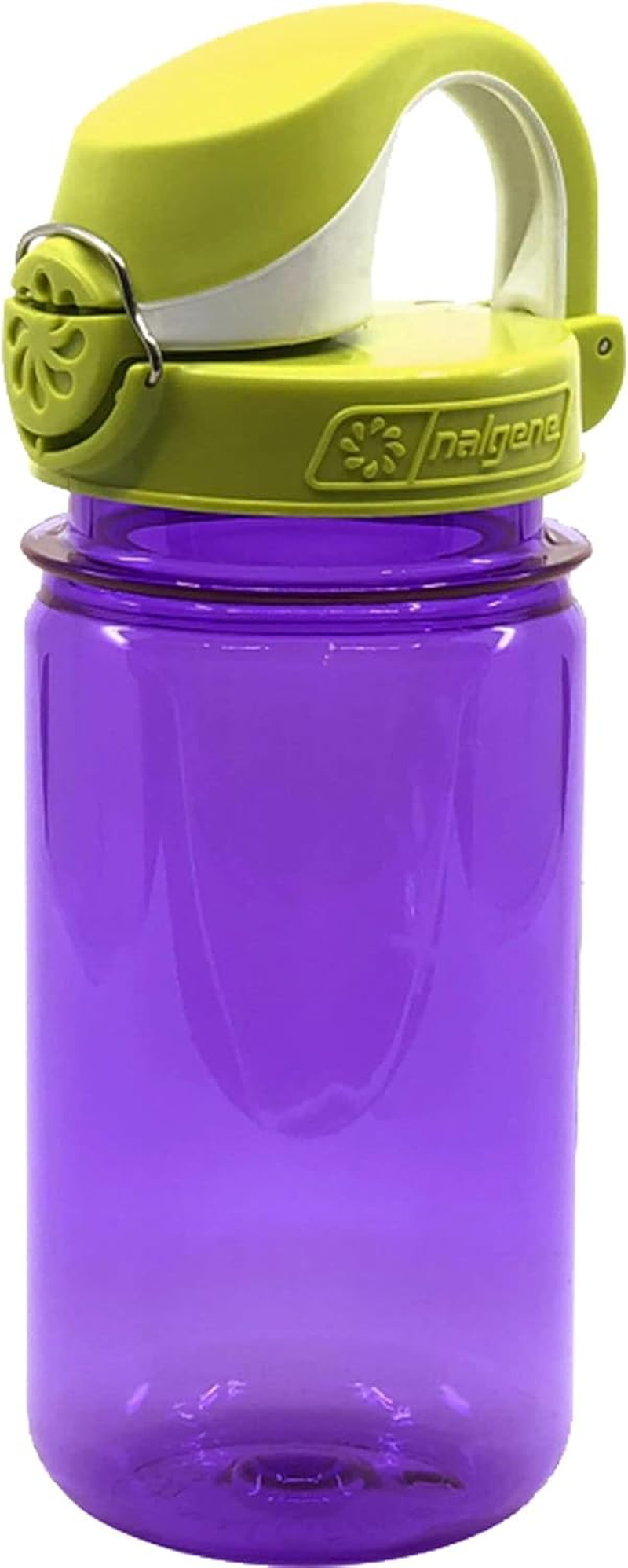 Nalgene Sustain Tritan Bpa-Free Kids on the Fly Water Bottle Made with Material Derived from 50% Plastic Waste, Leak Proof, Durable, BPA Free, Carabiner Friendly, Reusable, 12 Oz, Green Sprout image number 7
