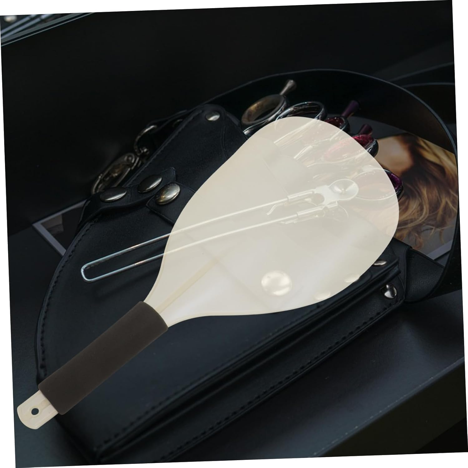 WOONEKY Hairdressing Salon Face Mask Hairspray Cover for Barber Plastic Face Mask Shield image number 3