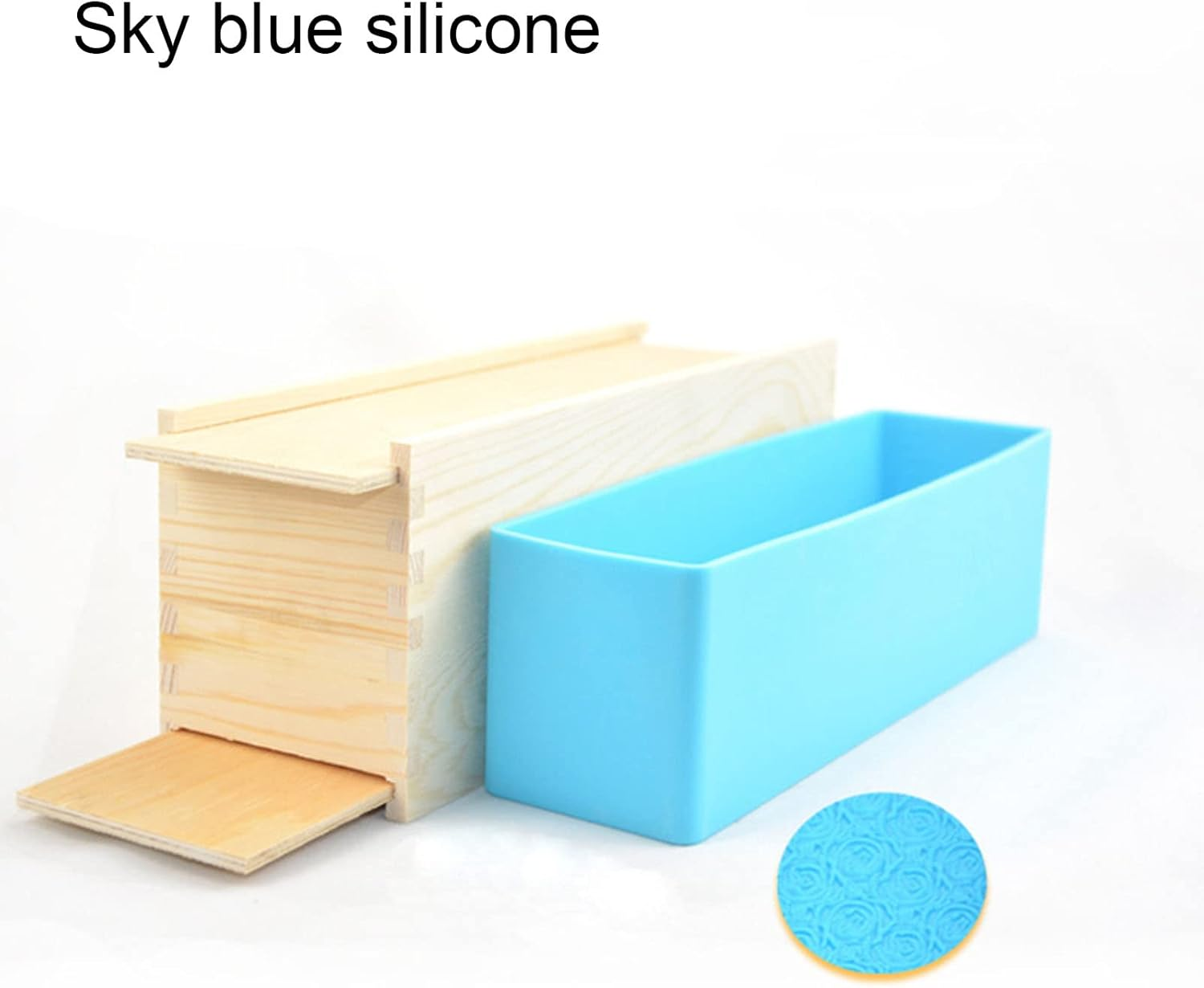 Rose Handmade Soap Silicone Mould Set Toast Sky Blue Homemade Soap Making Kit for DIY Soap image number 1