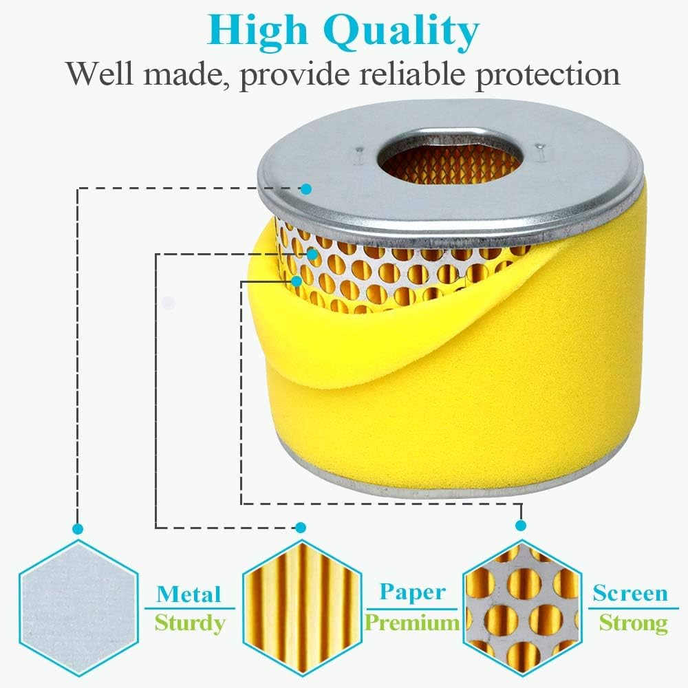 HOODELL 5 Pack 17210-ZE3-505 Air Filter, Replace 17210-ZE3-010 Air Cleaner, Fit for Honda GX390 13HP GX340 11HP Engine Air Filter image number 3