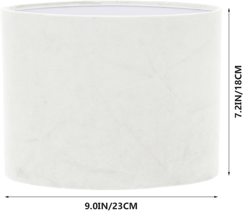 Holibanna 1 Piece Lamp Cover Made of Decorative Fabric Lampshade Oval White Lampshade White Oval Lampshade Rustic Table Lamp Cover Made of Fabric Decorative Light Shadows image number 6