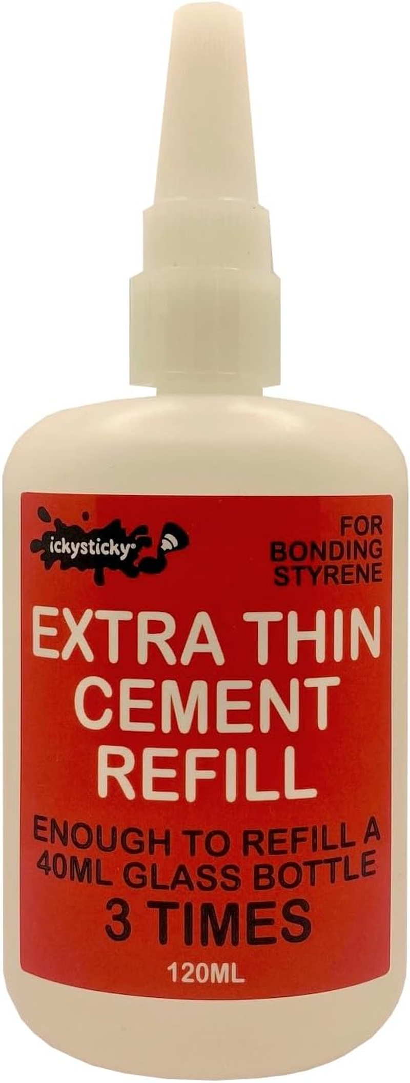 Ickysticky Extra Thin Cement Refill 120Ml for Styrene Model Kits Tamiya Kits image number 4