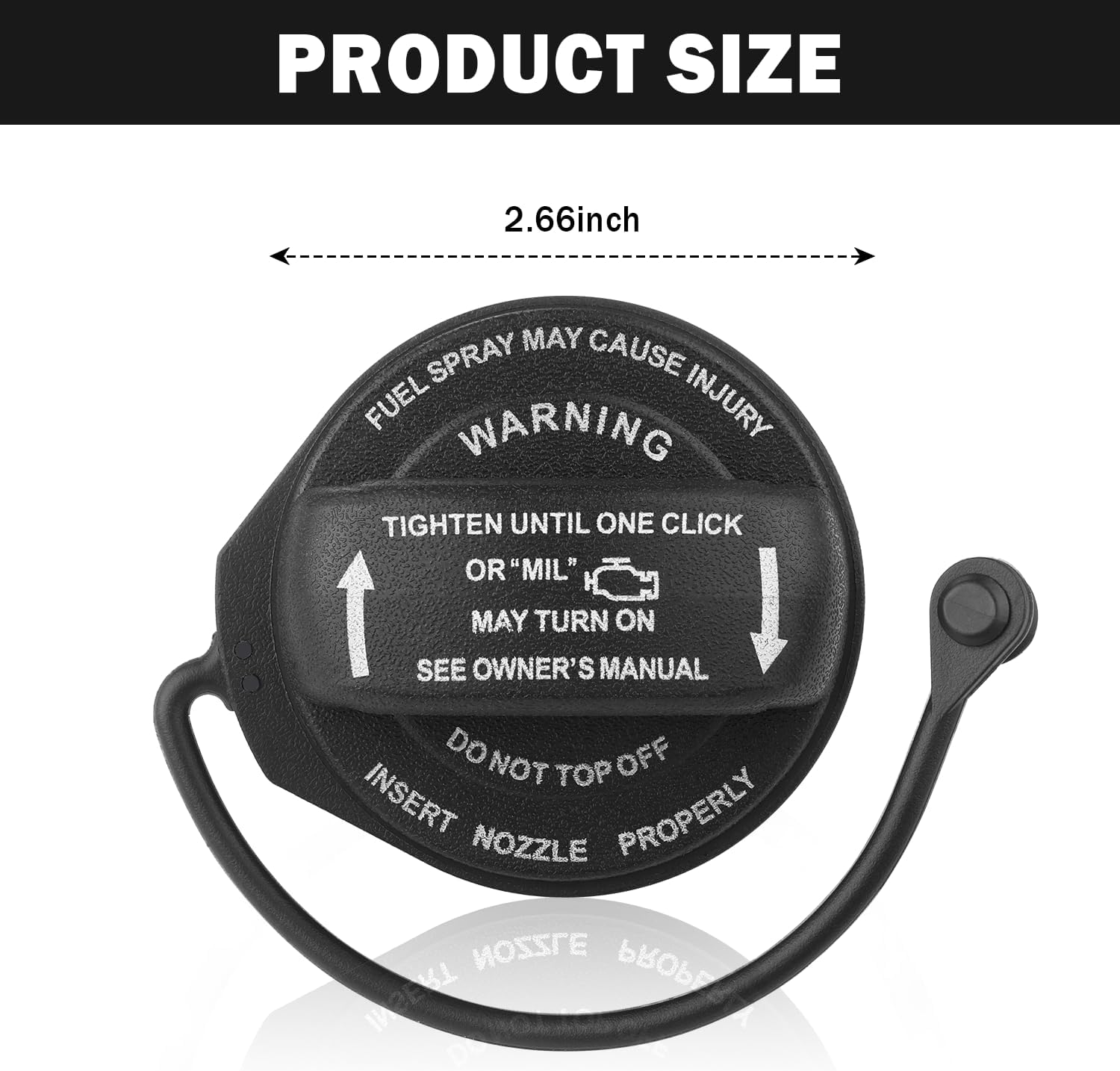 Automotive Gas Cap Replacement Oem#5C0201550T,Tight-Sealing Fuel Cap for Fuel Protection,Fuel Tank Cap Compatible with Volkswagen Golf Sportwagen Audi A4/A5/A8/S4/S5/S5/Q5 image number 4