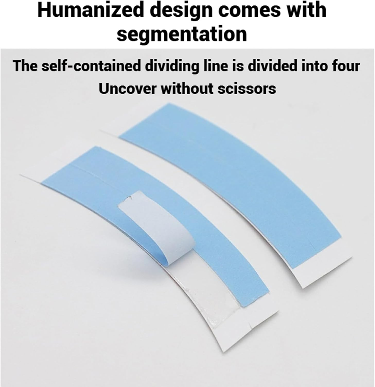 REGODI 144 PCS Wig Tapes for Lace Wigs, Invisible Waterproof Double Side Tape Strong Adhesive Toupee Strips (Blue) image number 1