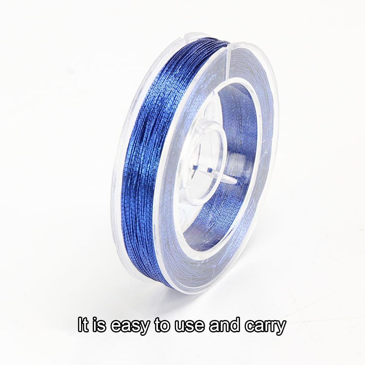 AIMALL 7 PCS Fishing Rod Guide Ring Binding Line - 100M-110M, 300D Diameter, Metal Wire, DIY Rod Modification - Speckled Colour image number 4