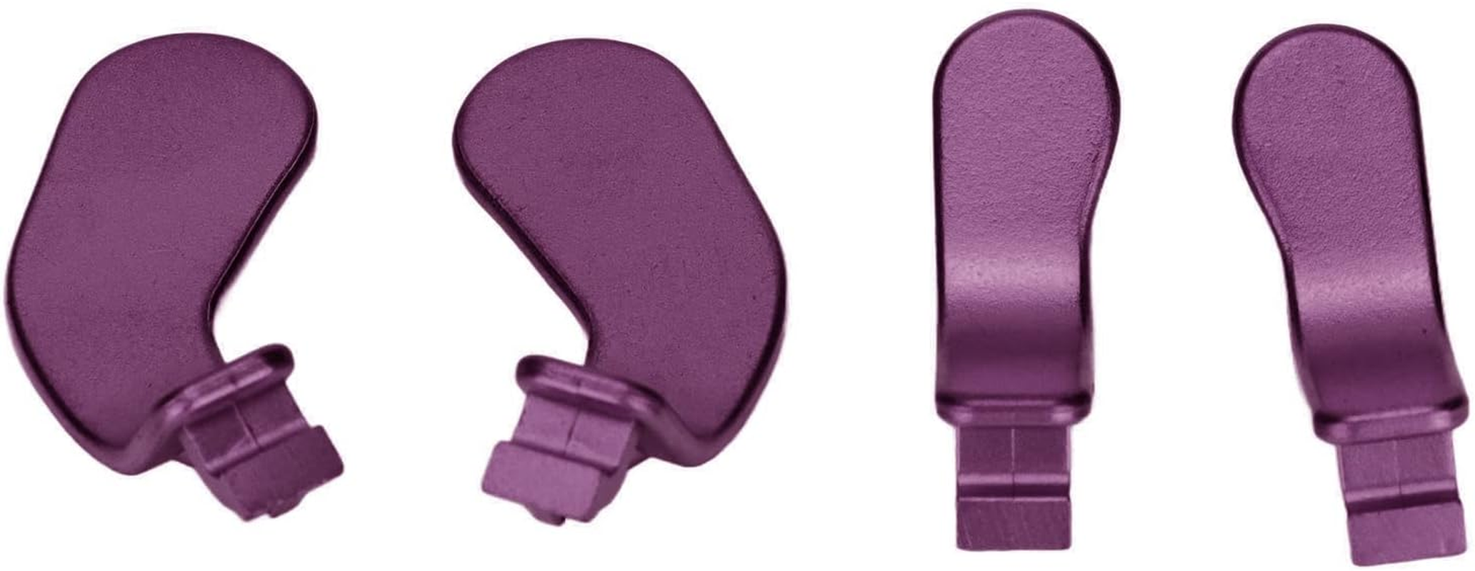 4PCS Controller Paddles, Metal Stainless Steel Replacement Parts Game Controller Interchangeable Paddles for Xboxone Elite Controller Series 2 Model 1797, Black, Gold, Purple (Purple) image number 6