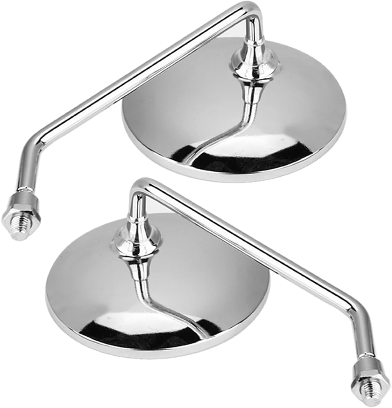 Adjustable Large round Motorcycle Rearview Mirrors for Clear Rear Side Vision, Practical and Convenient Installation, Universal Fit image number 5