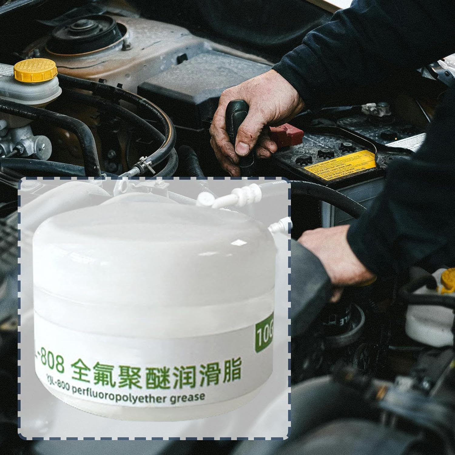 Automotive Grease - Precision Bearing Lubricant | Waterproof High Temperature Resistance Car Grease for Precision Bearings Mold Ejectors Industrial Equipment image number 2