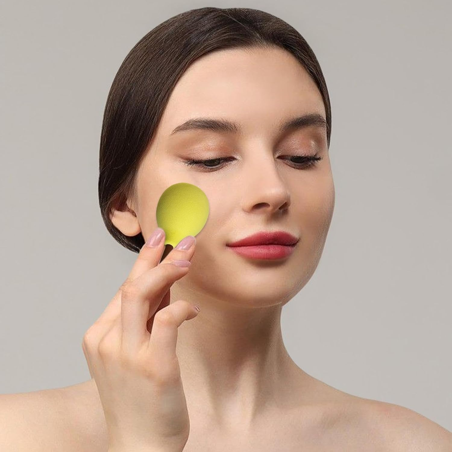 Cute Makeup Sponge, Fruit Shaped Cosmetic Sponge | Cute Soft Fruit Shape Beauty Sponge | Multipurpose Cosmetic Sponge Makeup Blender for Beginners, Beauty Lovers and Fries image number 1