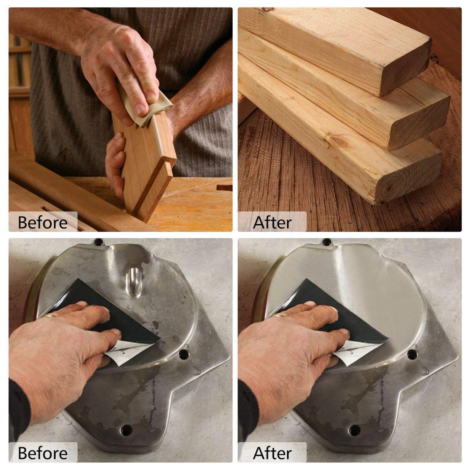 120 to 3000 Assorted Grit Sandpaper for Wood Furniture Finishing, Metal Sanding and Automotive Polishing, Dry or Wet Sanding, 9 X 3.6 Inch, 36-Sheet image number 2