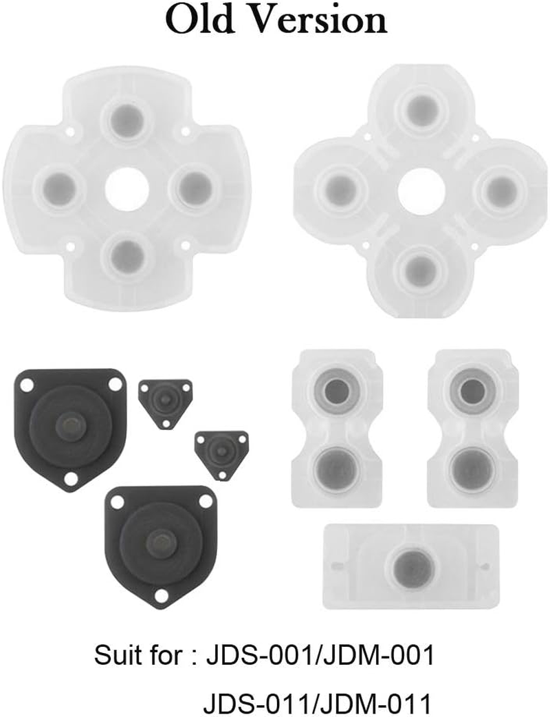 3 Set Silicone Conductive Rubber Pad Keypads for Sony Playstation 4 PS4 Controller for Dualshock 4 Buttons Repair Replacemet Part image number 3