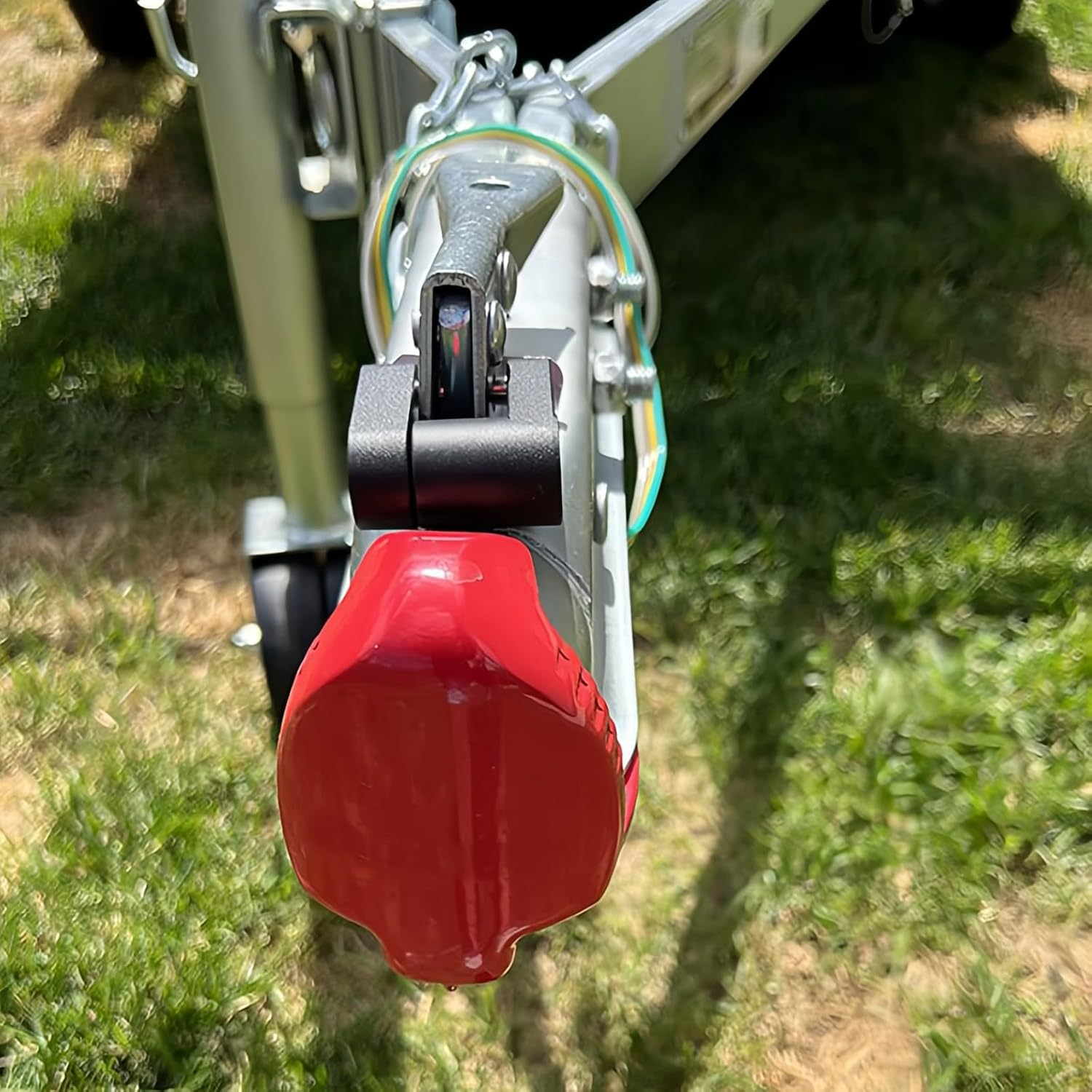 Taoluwin Trailer Hitch Lock Universal Adjustable Fit 1-7/8" 2" 2-5/16" Couplers, Heavy Duty Weatherproof Caravan Hitch Lock, Anti-Theft RV Locks for Trailers, Trucks, Boats image number 1