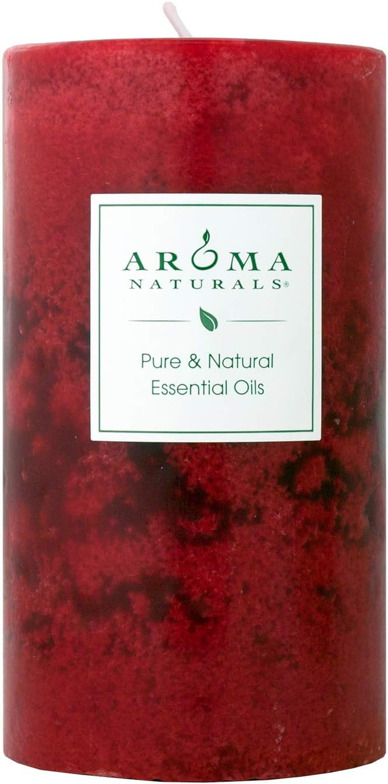 Aroma Naturals Holiday Essential Oil Pillar Candle, Fresh Forest, Juniper, Spruce and Basil, 2.5 Inch X 4 Inch image number 4