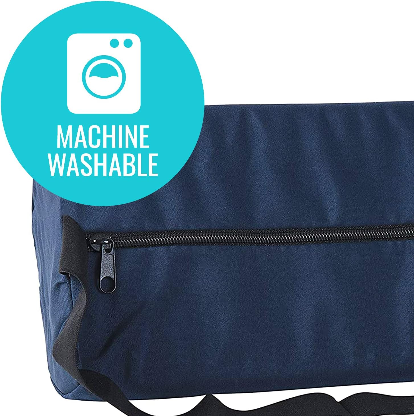 DMI Lumbar Roll Back Support Cushion Pillow, Half-Moon Size, Navy image number 1