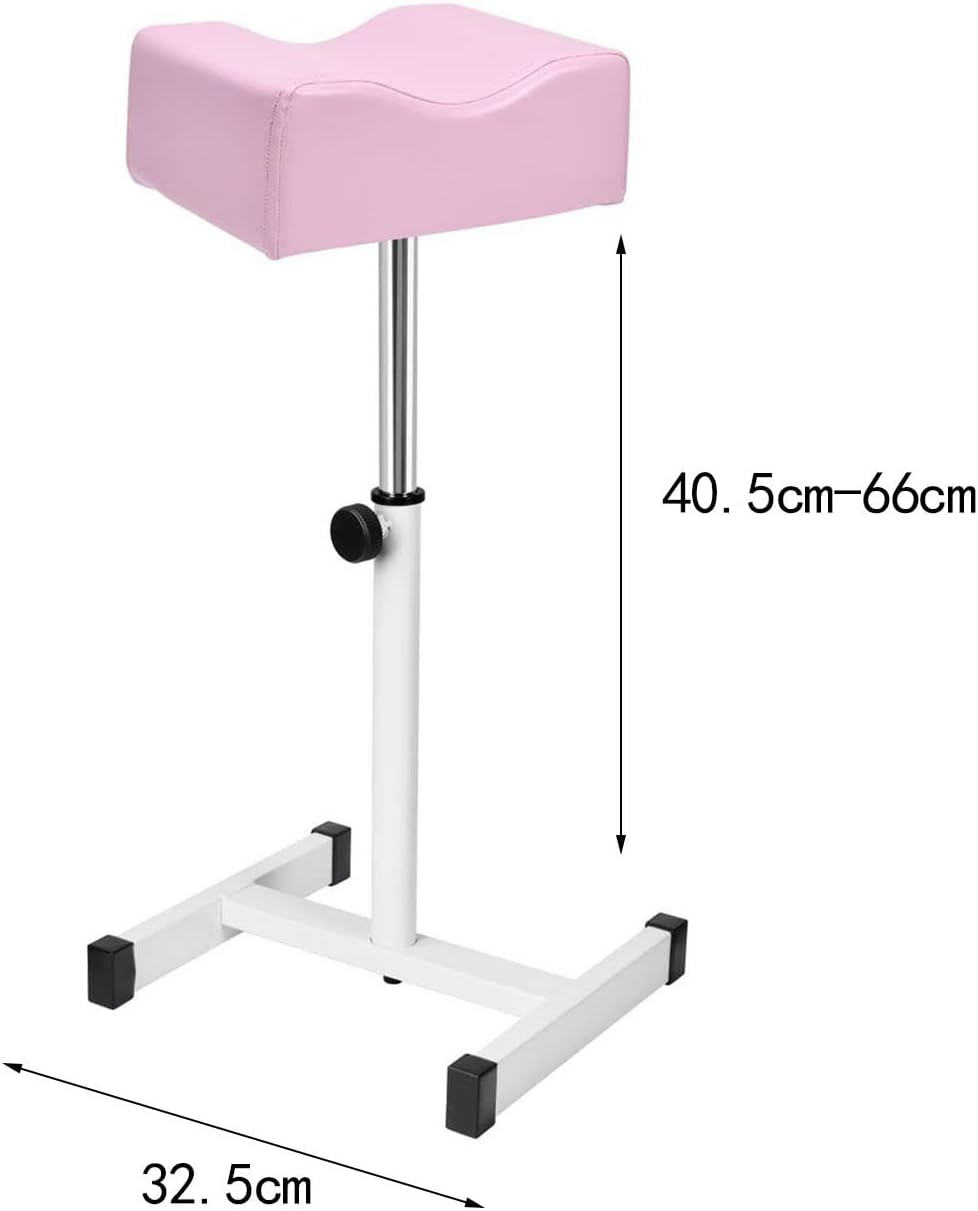 Eigell Technician Stand Stool Adjustable 40.5Cm-66Cm Pedicure Foot Rest Sturdy with Soft Cushion for SPA image number 5