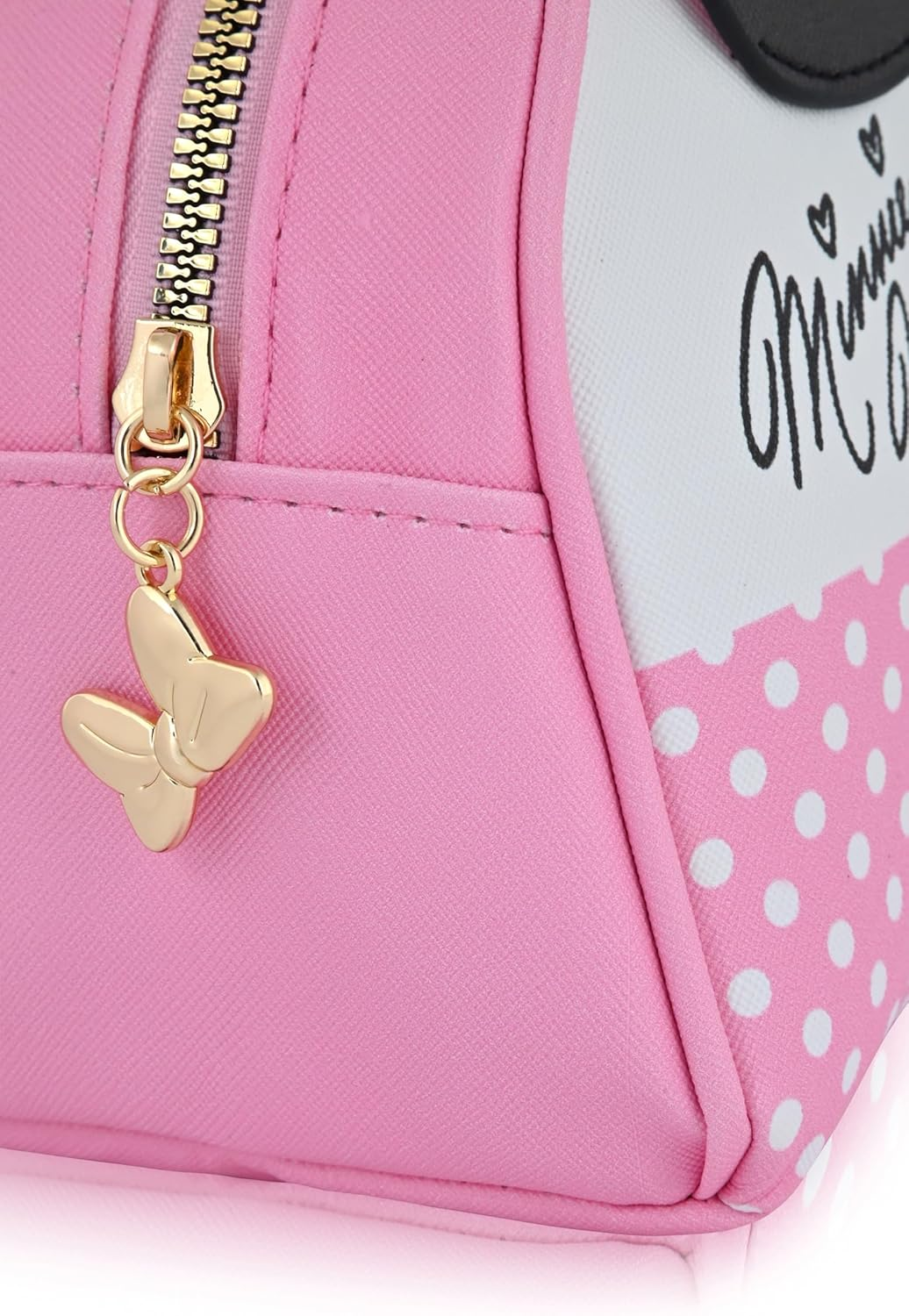Disney Minnie Mouse Makeup Bag for Women | Minnie Mouse PU Leather Travel Toiletry Bag for Women | Make up Travel Bag Cosmetic Bag Makeup Pouch - Hello Kitty image number 3