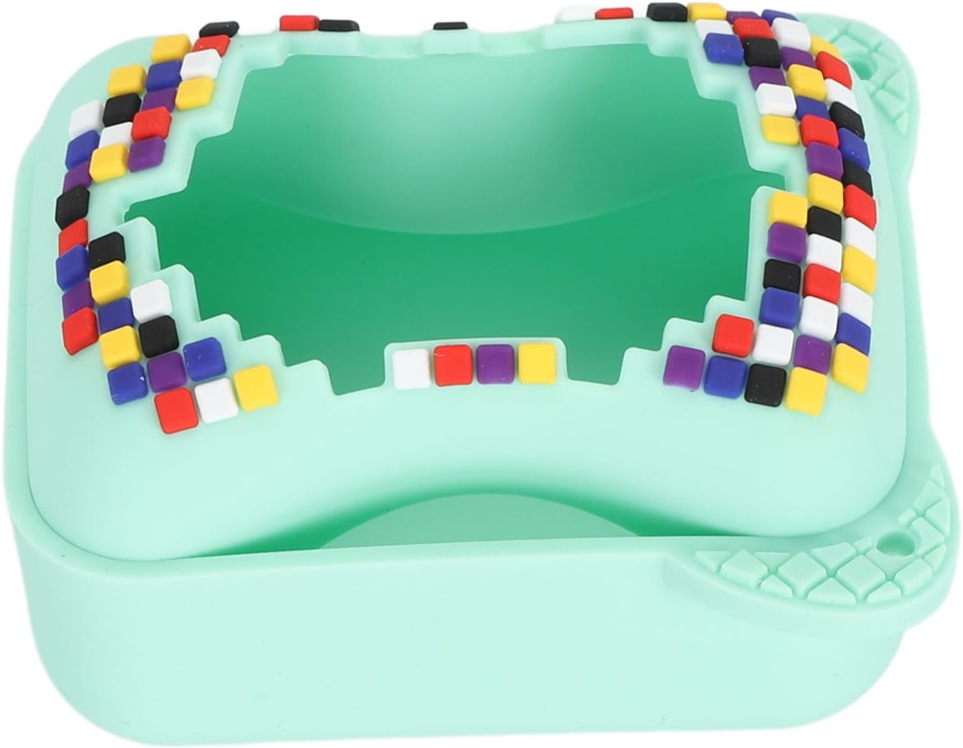 Silicone Case for Bitzee Toy Digital Pet, Interactive Toy Digital Pet Case with Lanyard, Resistant Electronic Pets Travel Storage Bag (Green) - Green image number 4