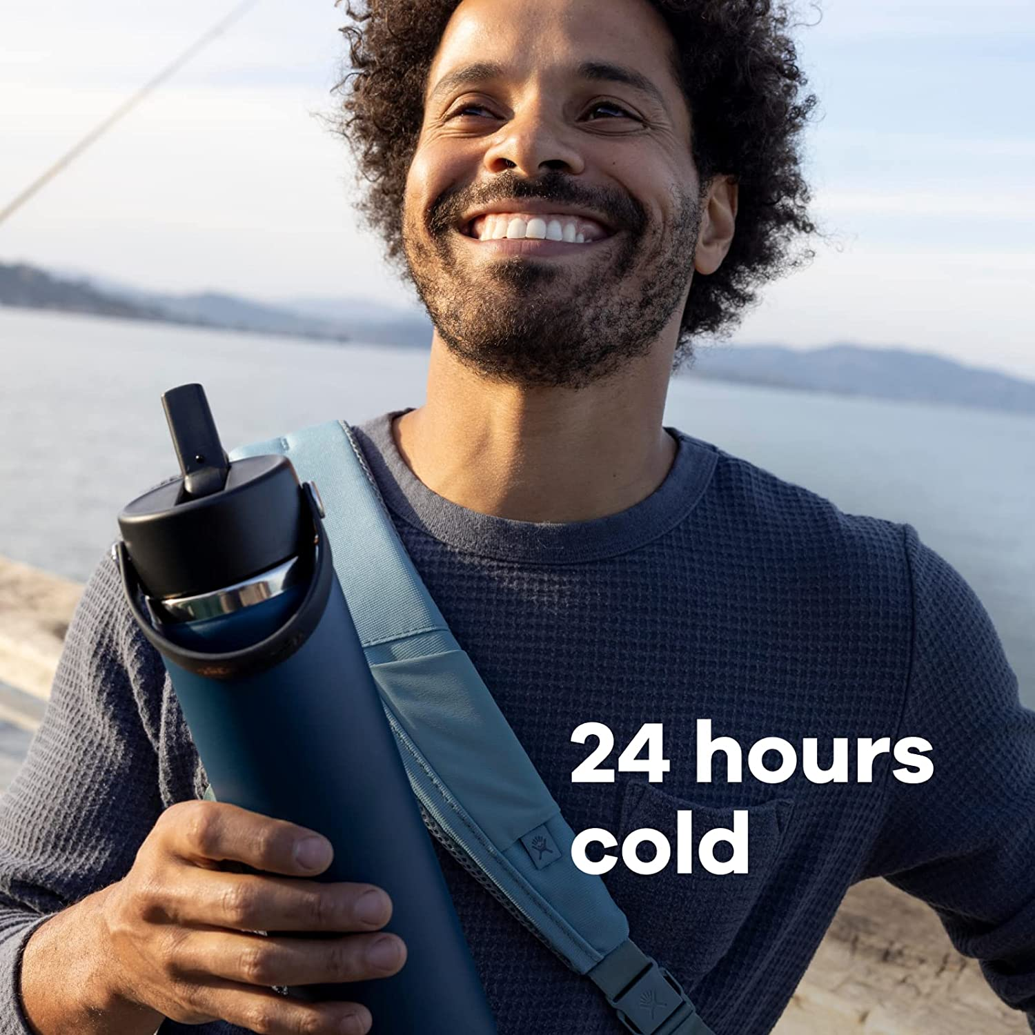 Hydro Flask Wide Flex Straw Cap Black 40 Oz - Black image number 4