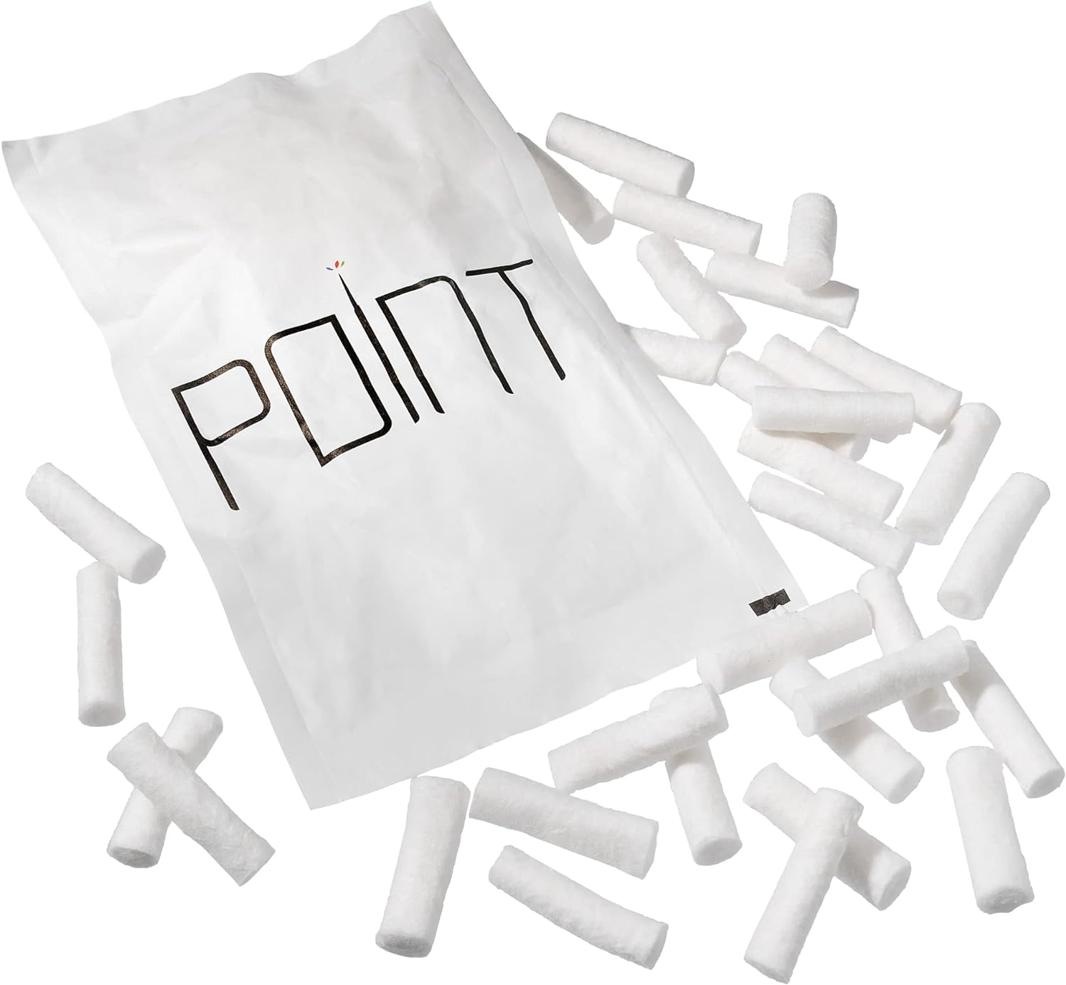 AYOJOY Cotton Nosebleed Plugs - Extra Absorbent Blood Clotting Cotton Rolls (50 Count)