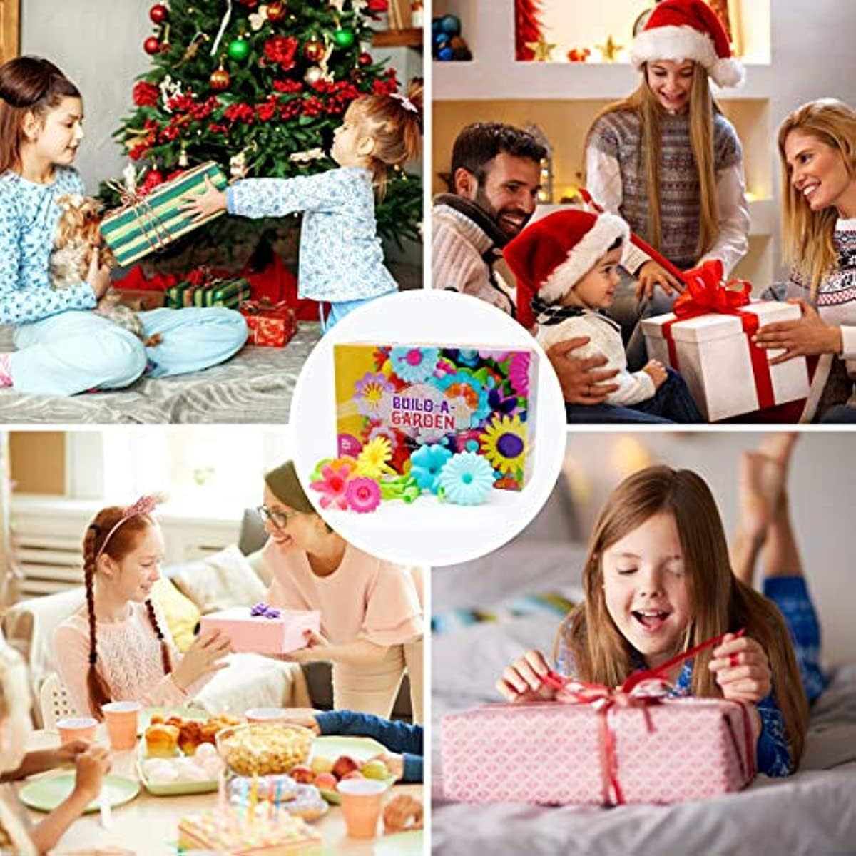 Flower Garden Building Set 98 PCS Arts and Crafts for Girls 11 Colors Birthday Gifts 3-6 Year Old Girls image number 2