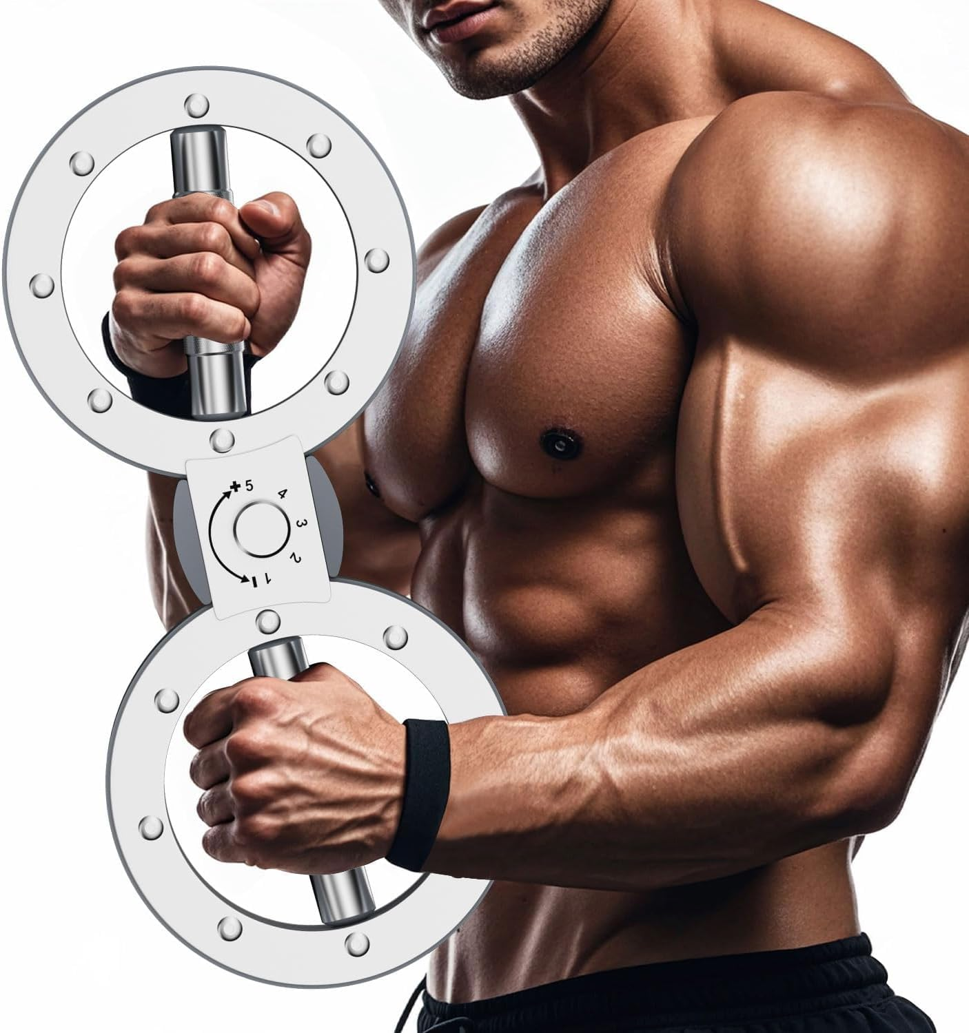 Twister Arm Exerciser - Arm Exercise Equipment with 12LB Adjustable Resistance,Forearm Strength Trainer for Men&Women with 360 Degree Rotator