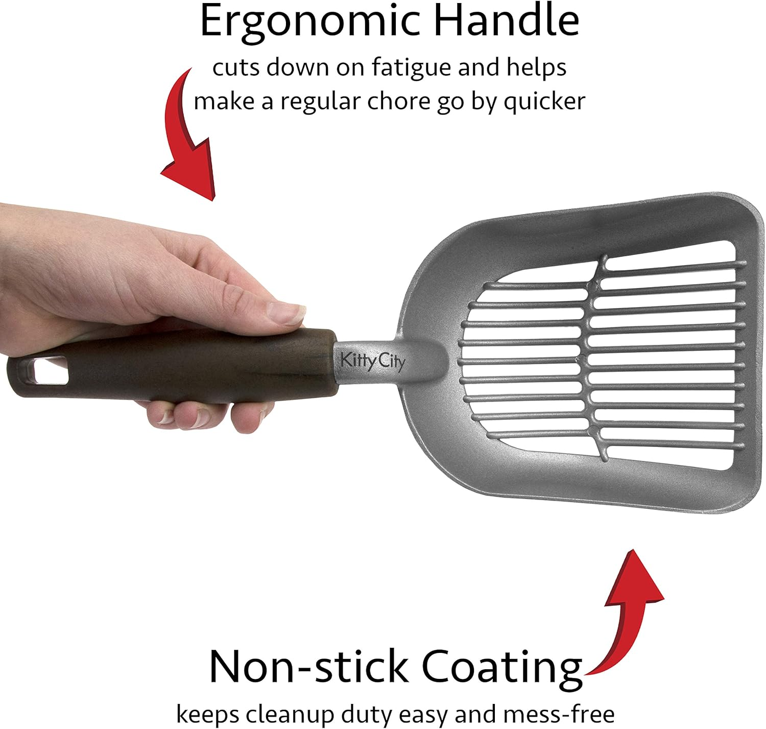 Kitty City Corrugate Scratch Pad, Non-Stick Litter Scoop, Litter Mats, Cat Litter Box Kit image number 2