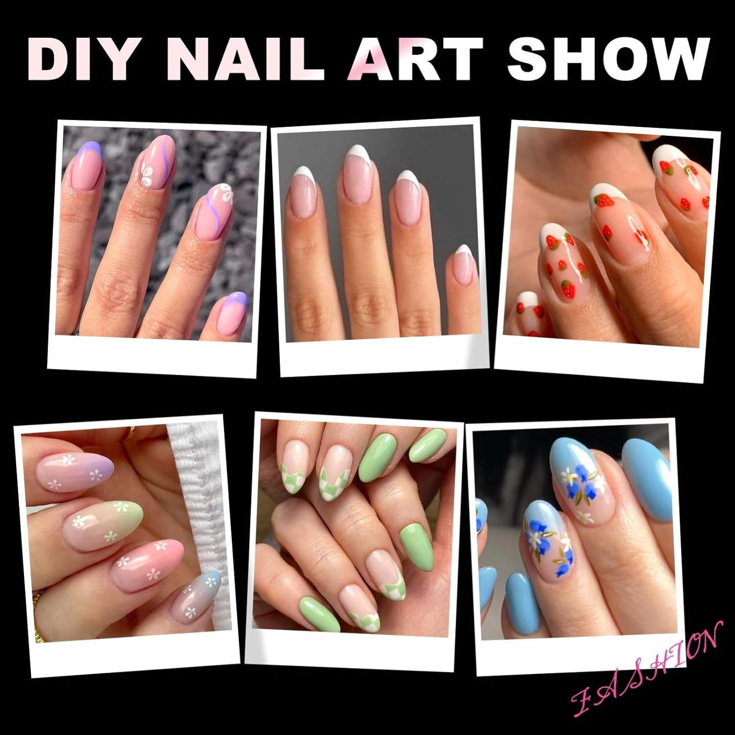 AYAITEE 600Pcs Short Almond Nail Tips, Half Cover Clear Fake Nails, 12 Sizes Pre-Shaped Soft Gel Artificial Nail Extensions for Home DIY & Salon Use image number 2