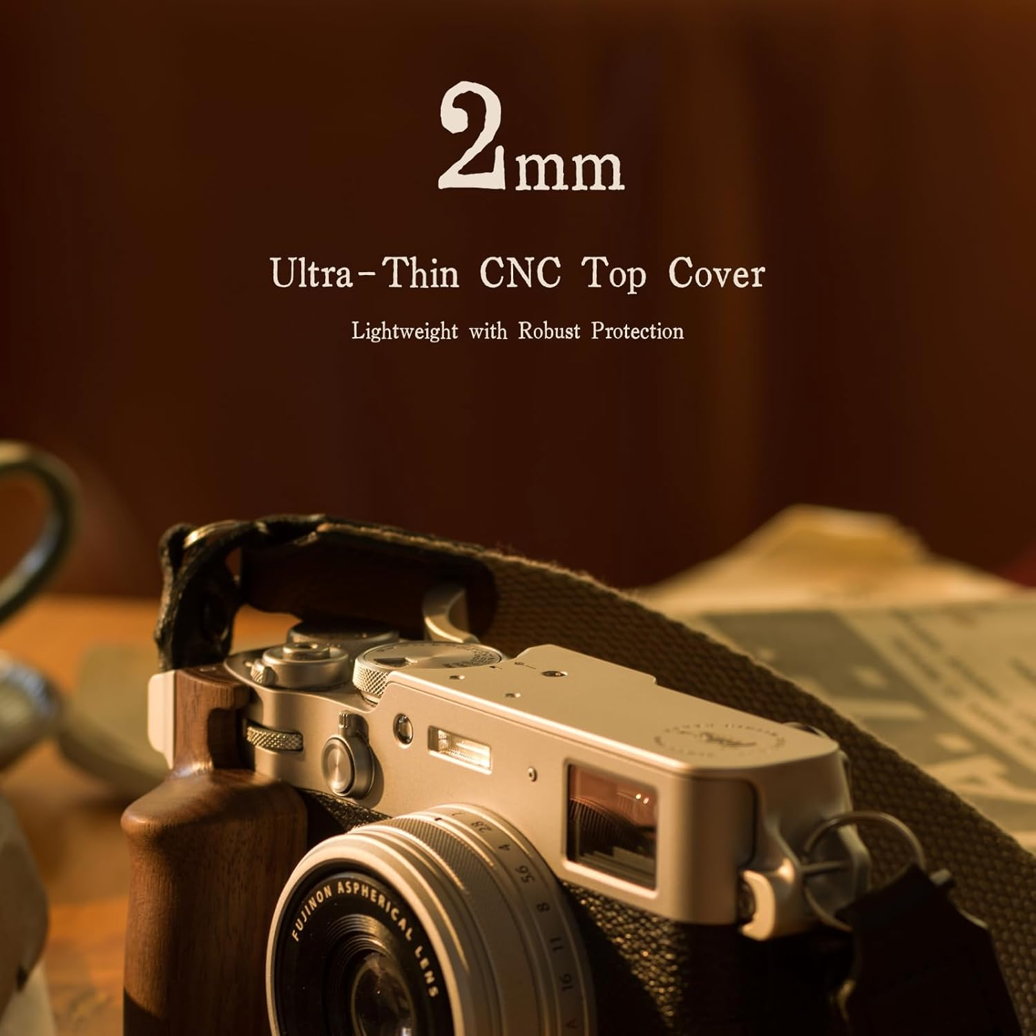 Tilta X100VI Leather Camera Case Compatible with X100VI 1/4"-20 Thread - Green TA-T70-LCC-GN image number 4