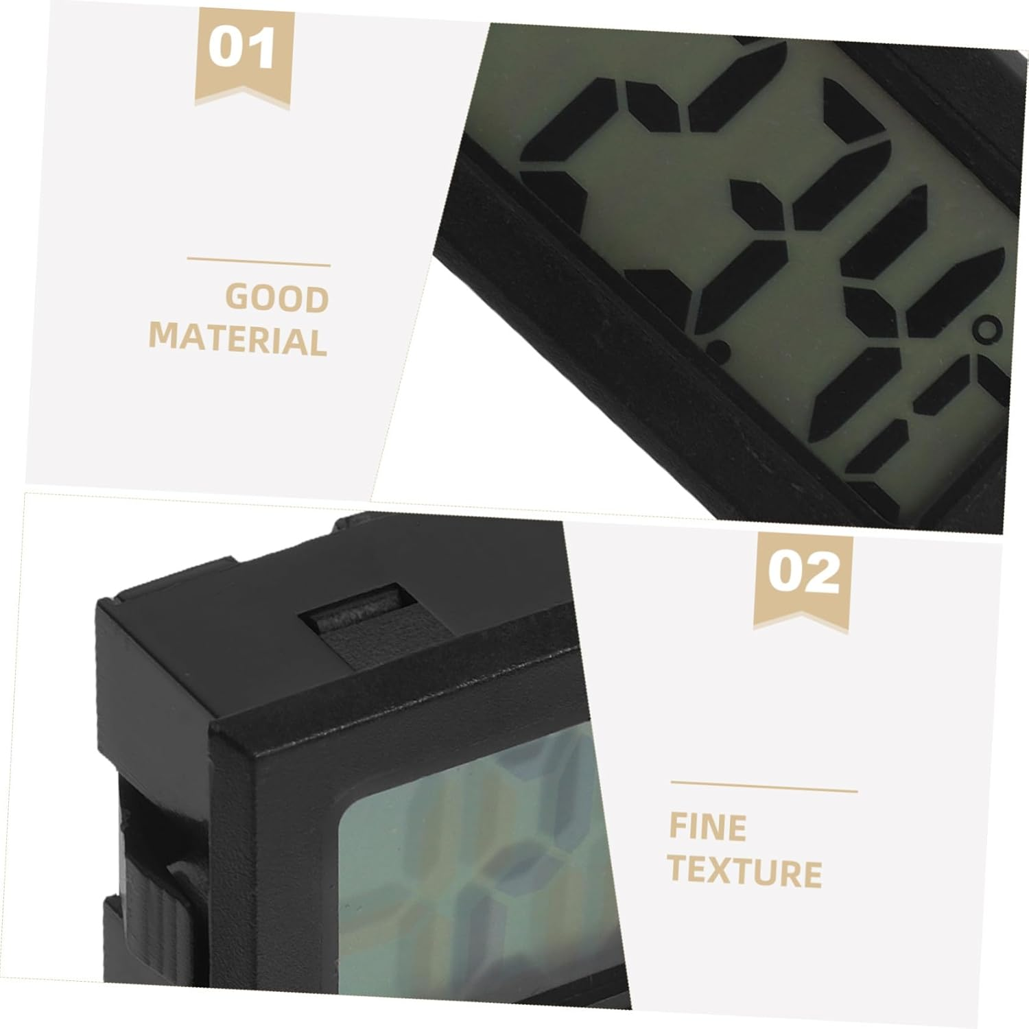 STAHAD 4Pcs Mini Digital Temperature Monitor Hygrometer with Embedded Sensor for Reptile Brooders Greenhouse and Indoor Use Portable Accurate Weather Thermometers for Home and Experiment image number 1