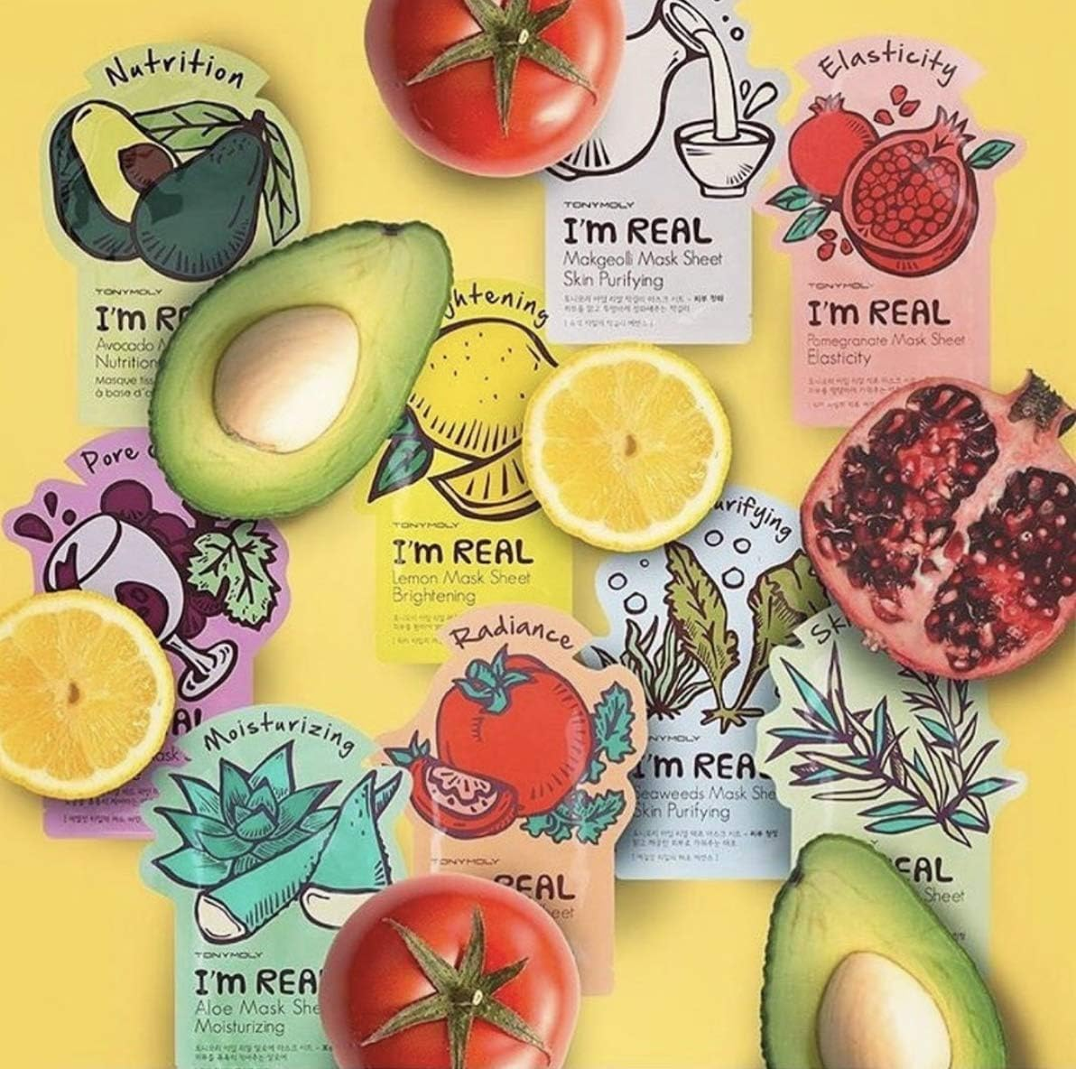 Tony Moly I'M Real Pomegranate Elasticity Mask Sheet 21 G image number 4