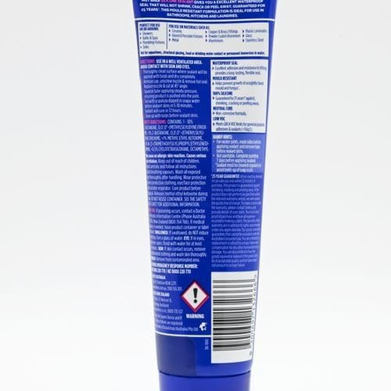 Selleys Wet Area Silicone Sealant 90 Ml, White image number 1