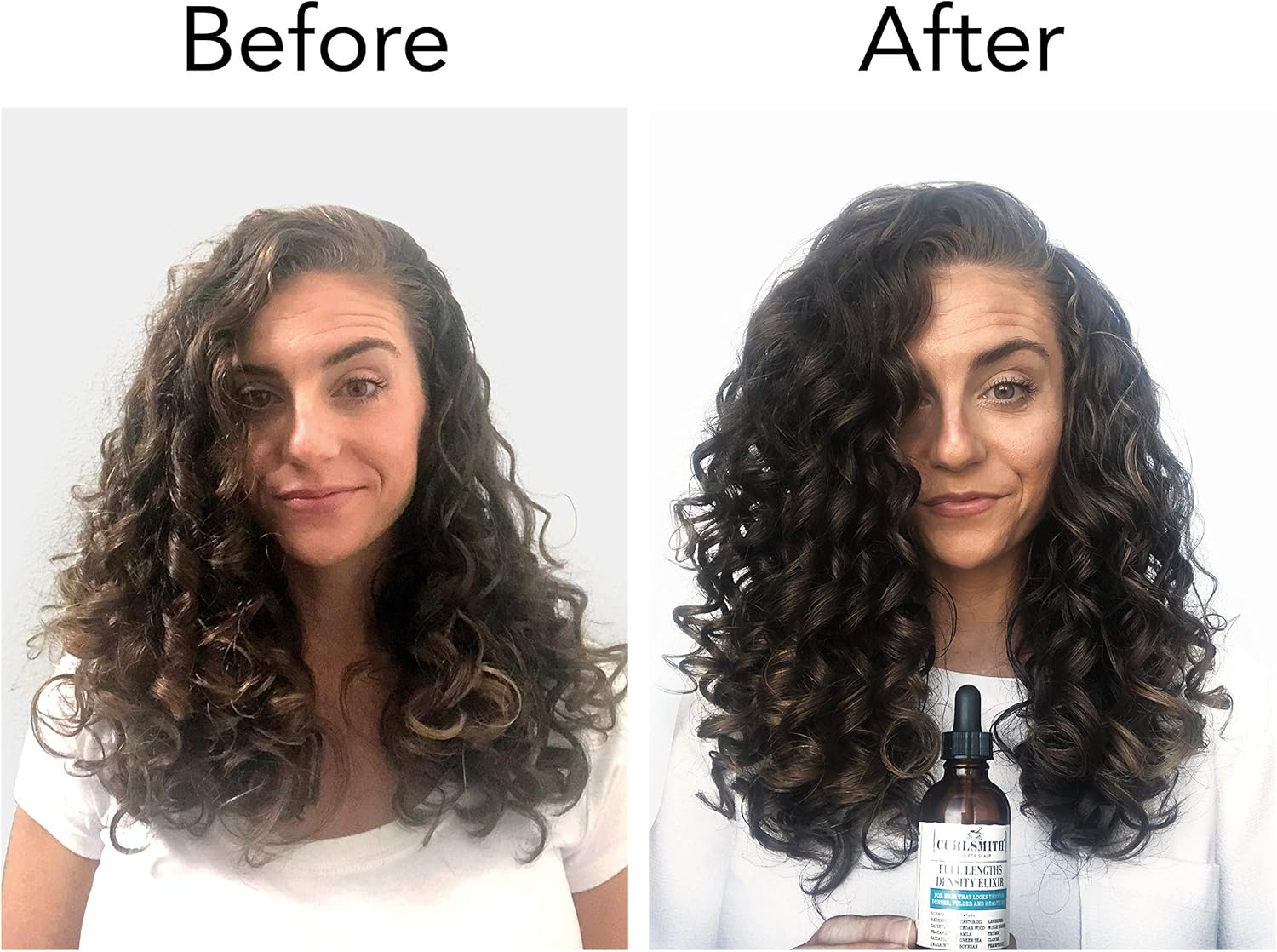 Curlsmith Full Lengths Density Elixir 2 Oz / 60 Ml - Fresh Scent, White, Unisex Adult, Unisex image number 4