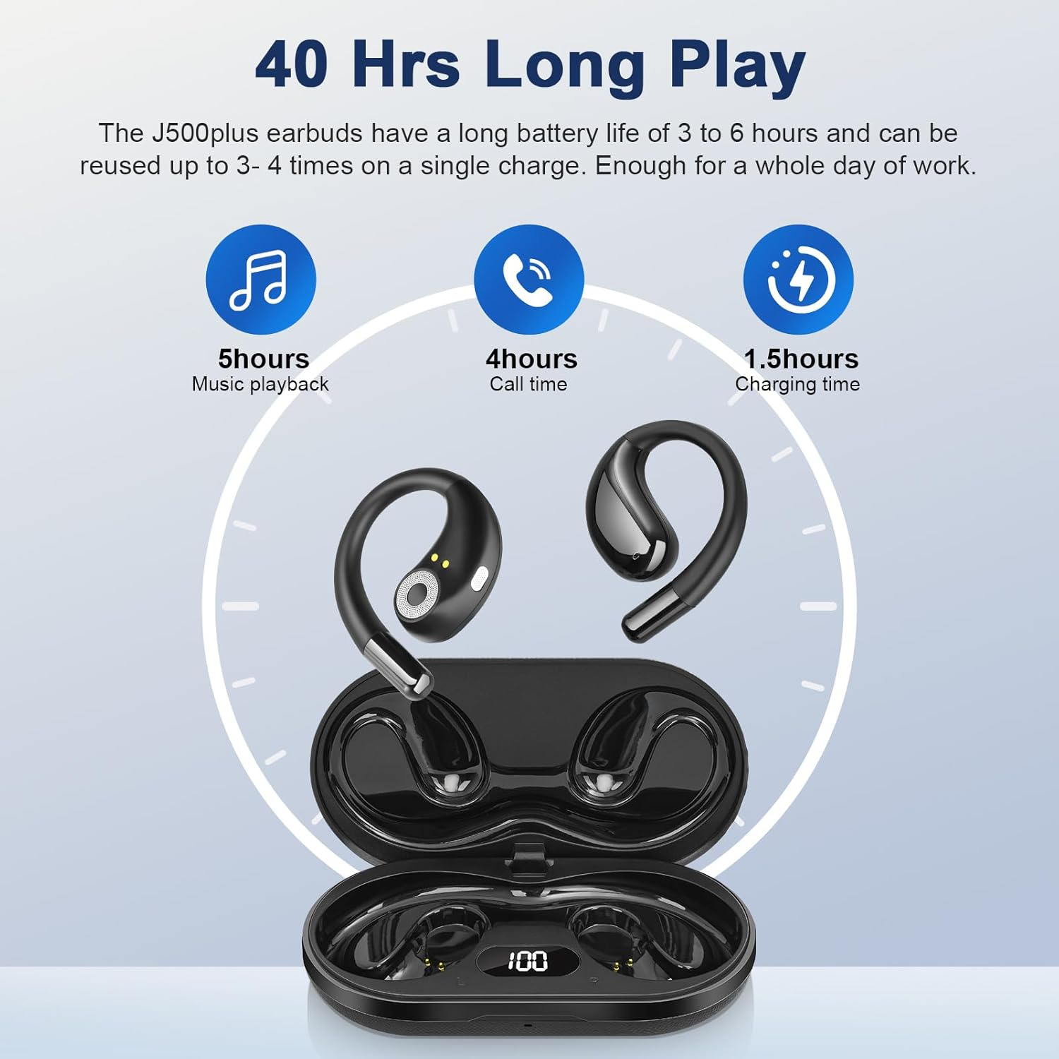 AI Translation Earbuds Real Time, Translator Earbuds 164 Languages & Accents, Audifonos Traductores Ingl&eacute;s Espa&ntilde;ol,Translation Device for Travel Business Learning Compatible with Ios and Android Black