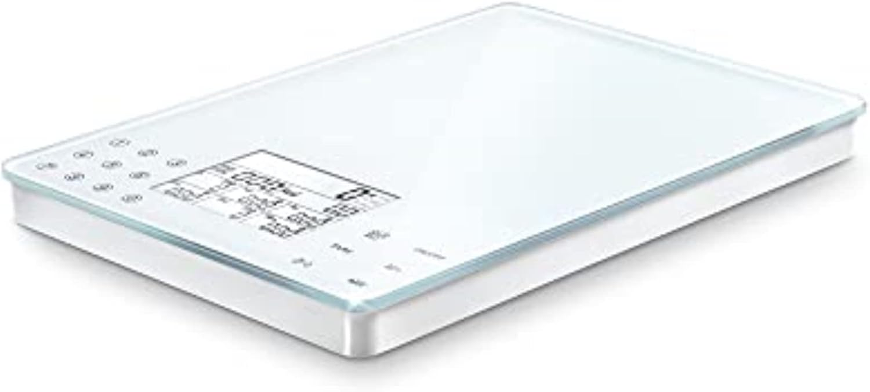 Soehnle 66130 Food Control Easy Digital Kitchen Scale &ndash; 5Kg Smart Nutrition Scale with Sensor Touch Controls, Add-Weight Function, Nutritional Value Display and Precise 1G Graduation image number 2