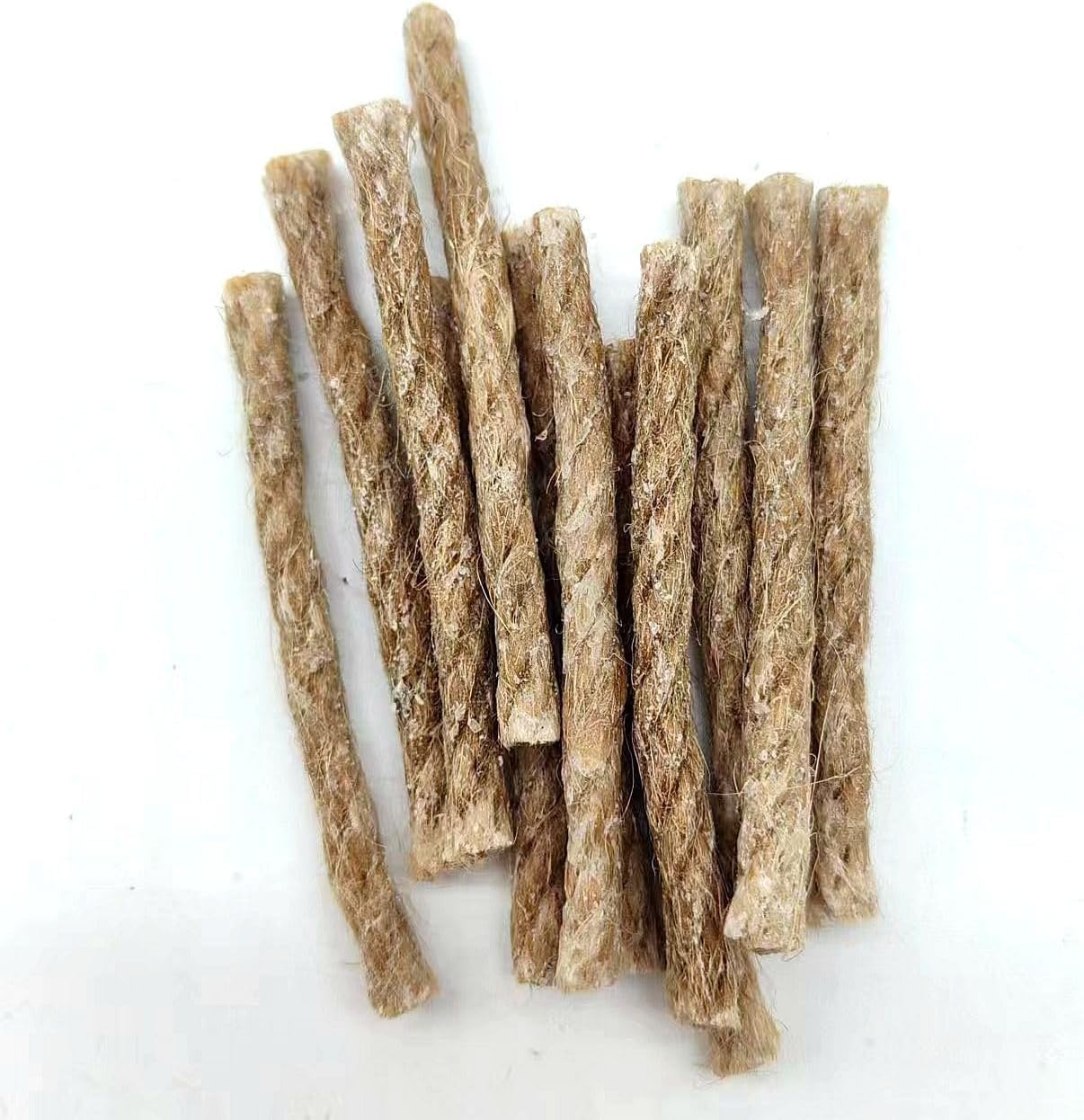 4 Packs Tinder Rope Natural Wood Fiber Tinder Fire Starter - Emergency, Survival, Campfire Tinder - Non-Toxic, Quick Fire Tab Flint and Steel for Outdoor, Backpacking, Camping, Fishing image number 3