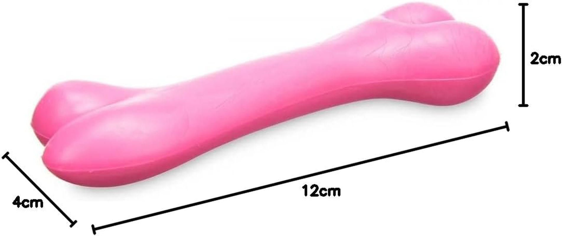 Dog Bite Toy Bone Shape | Set of 3 Teething Rings for Dogs 12Cm in 3 Happy Colours | Pet Set image number 2