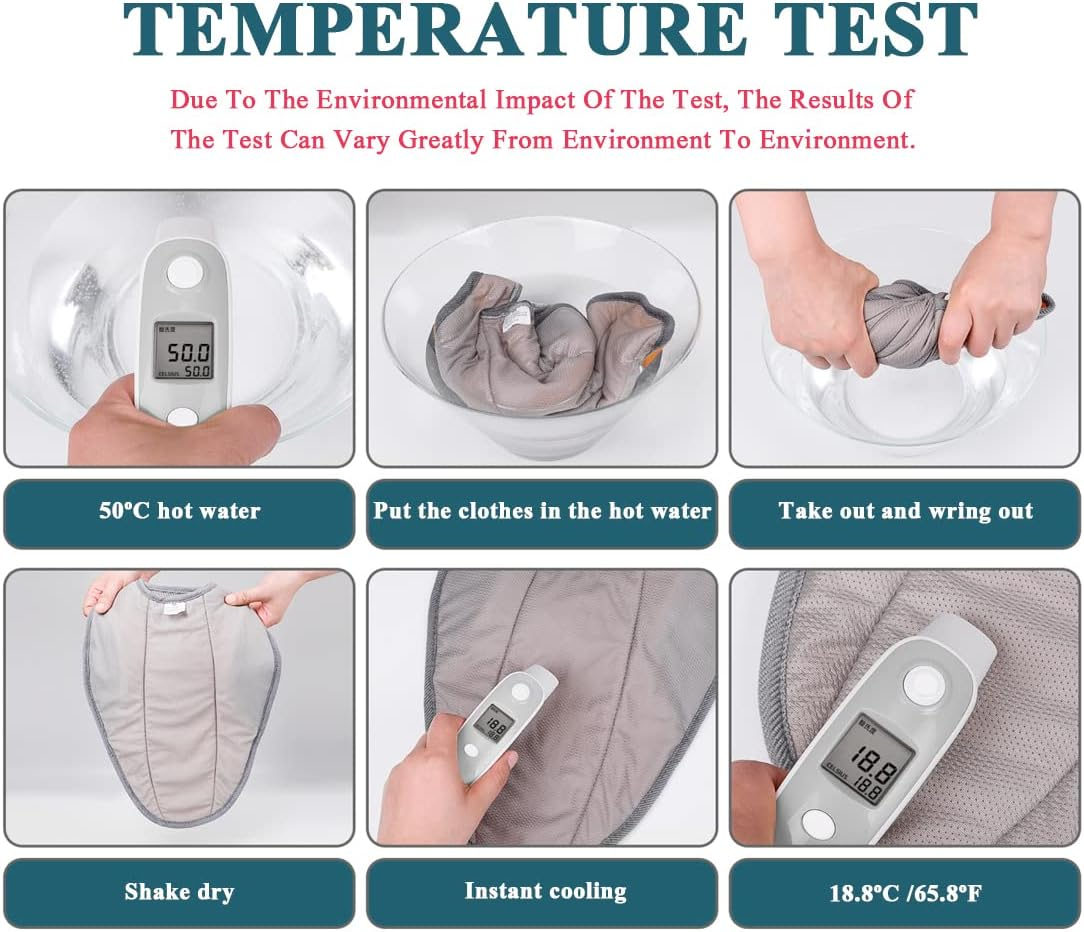 Improved Dog Cooling Vest with Sun Protection, Breathable Mesh Vest for Dogs, Reflective Strips, Adjustable Straps, with D-Snap Harness, Ideal for Small, Medium and Large Dogs, Blue image number 3