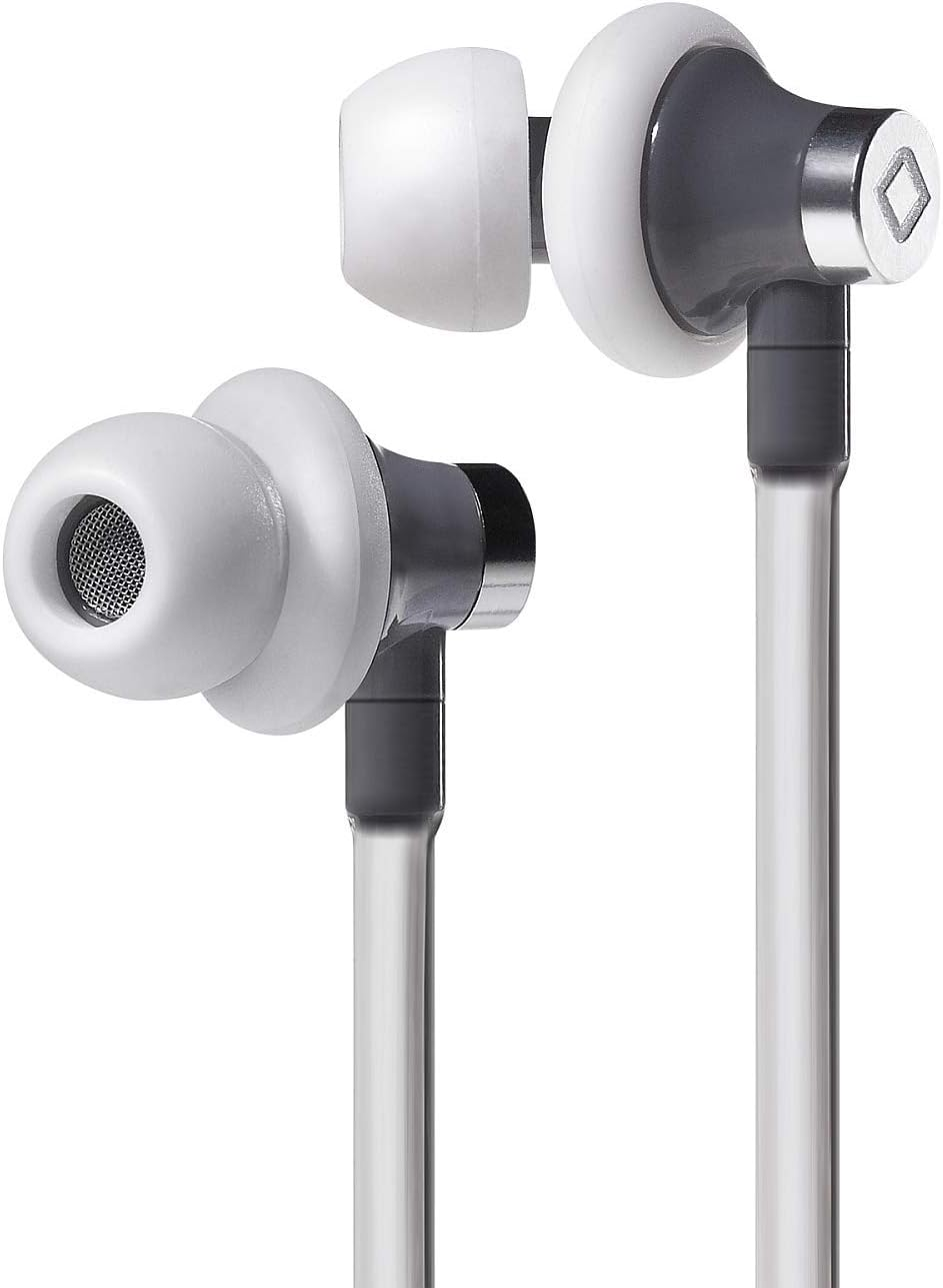 Aircom A3 Active Air Tube Headphones - Anti-Radiation Wired Sports Earbuds with Airflow Audio Technology for Premium Sound and EMF Protection &ndash; White